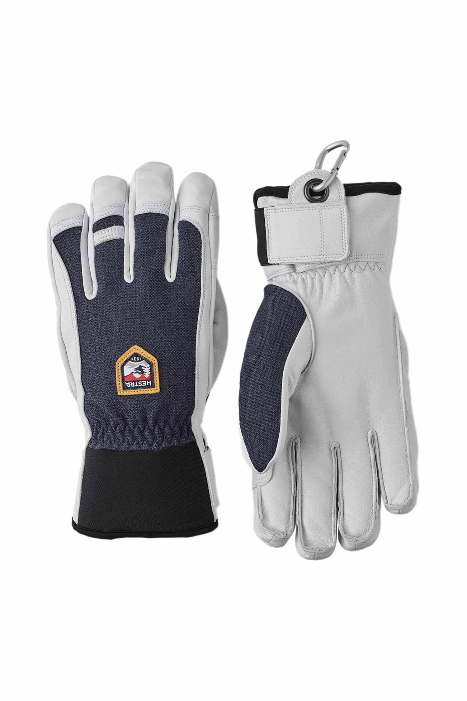 Image of Hestra Army Leather Patrol 5 Finger Damen Skihandschuh Blau, Damen, Größe: 6