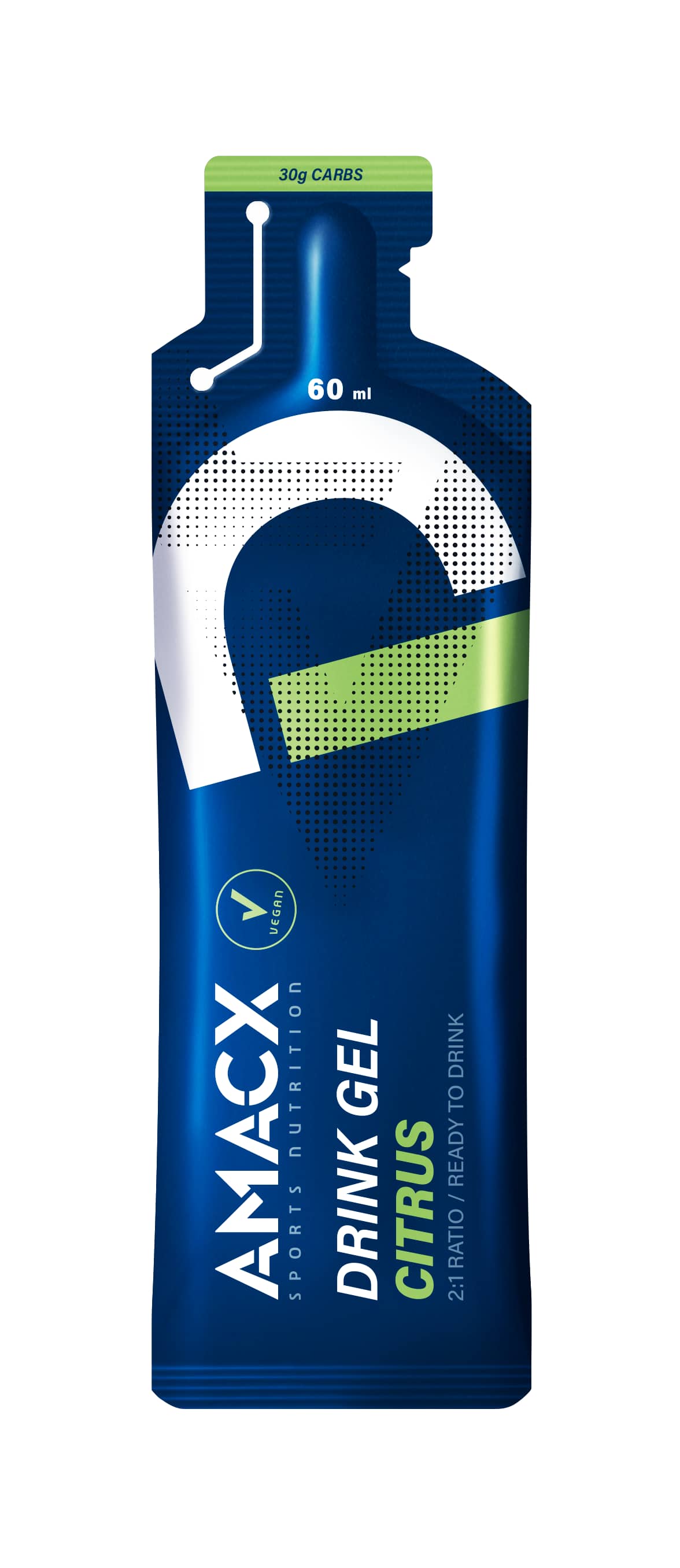 AMACX 12-Pack Drink Citrus Energy Gel Blau, Herren, Größe: 0
