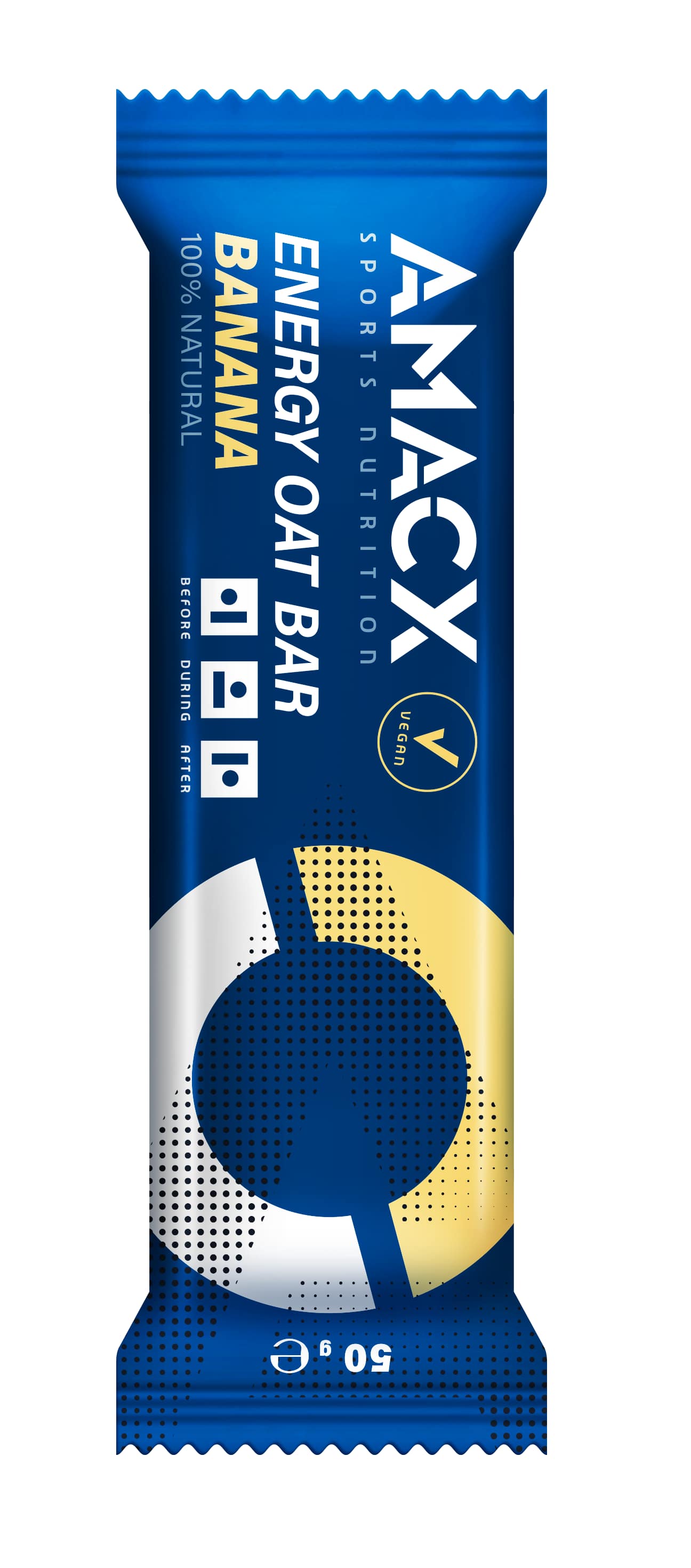 AMACX 12-Pack Energy Oat Banana Sportriegel Blau, Herren, Größe: 0