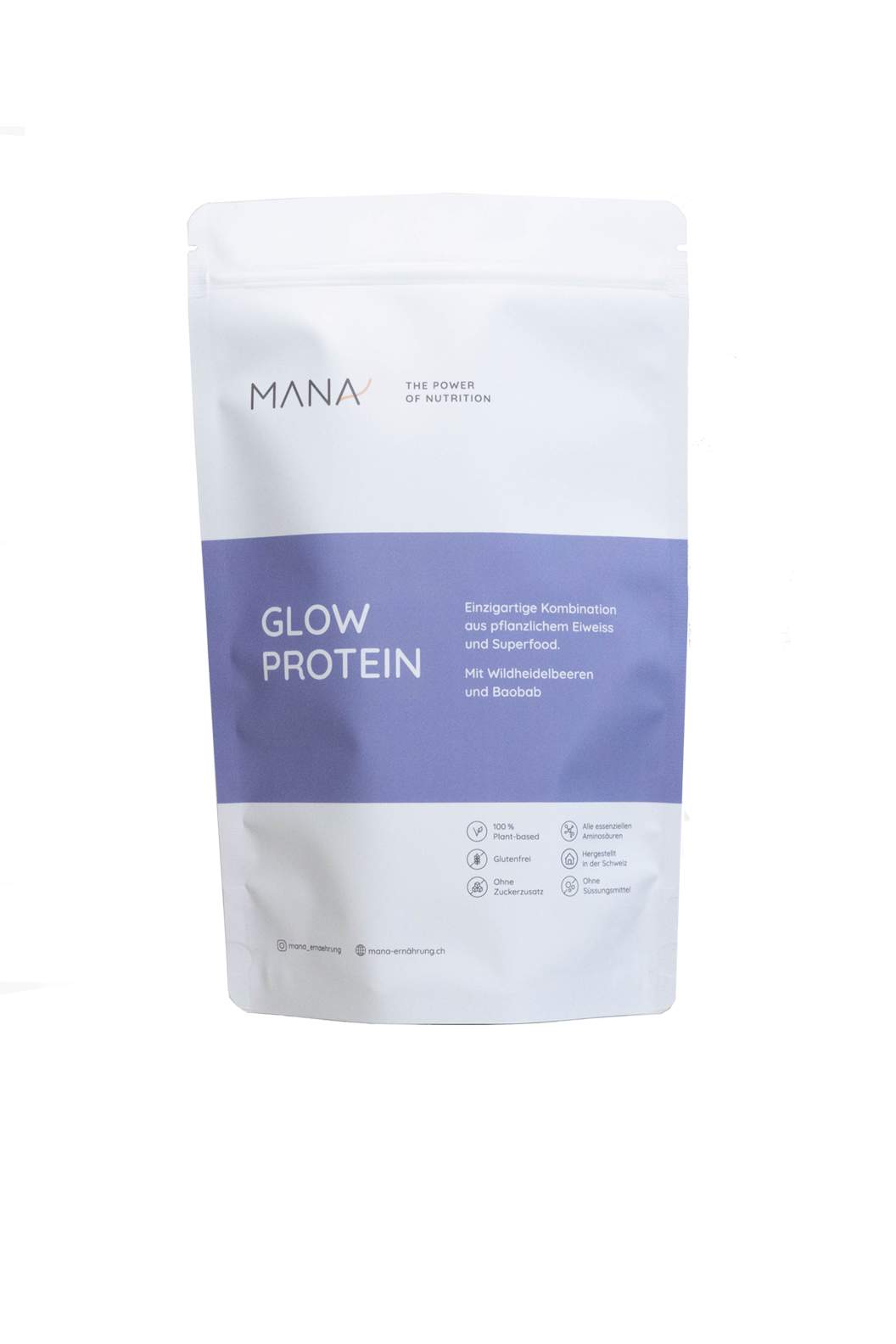 MANA Glow 600 g Proteinpulver Weiss, Herren, Größe: 0