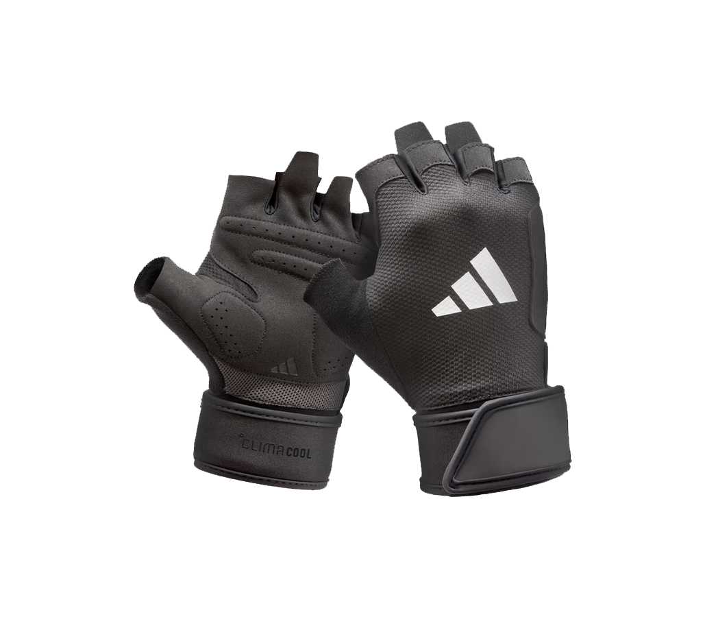 adidas Strength Fitnesshandschuh Schwarz, Herren, Größe: L