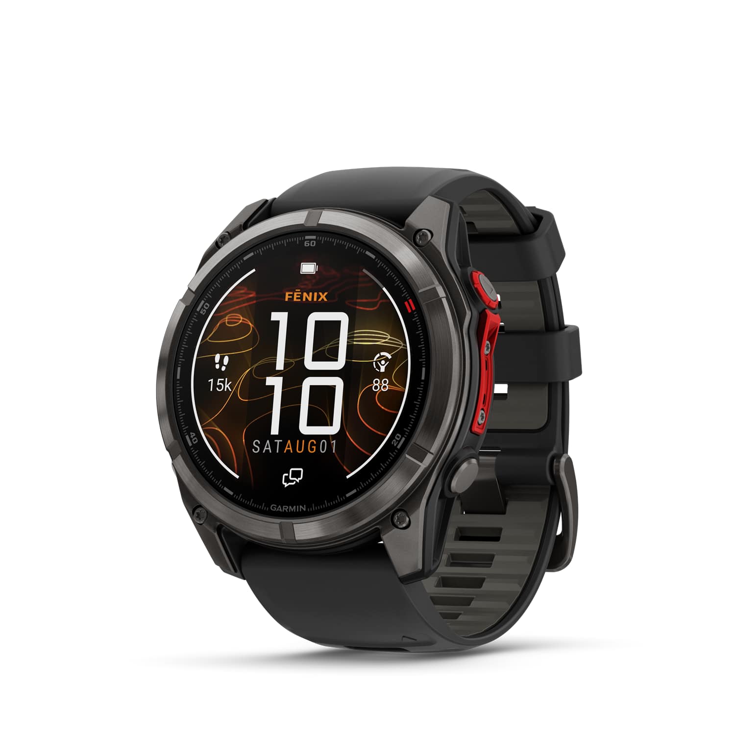 GARMIN fēnix® 8 Pro MicroLED 51 mm Sportuhr Schwarz, Herren, Größe: 0