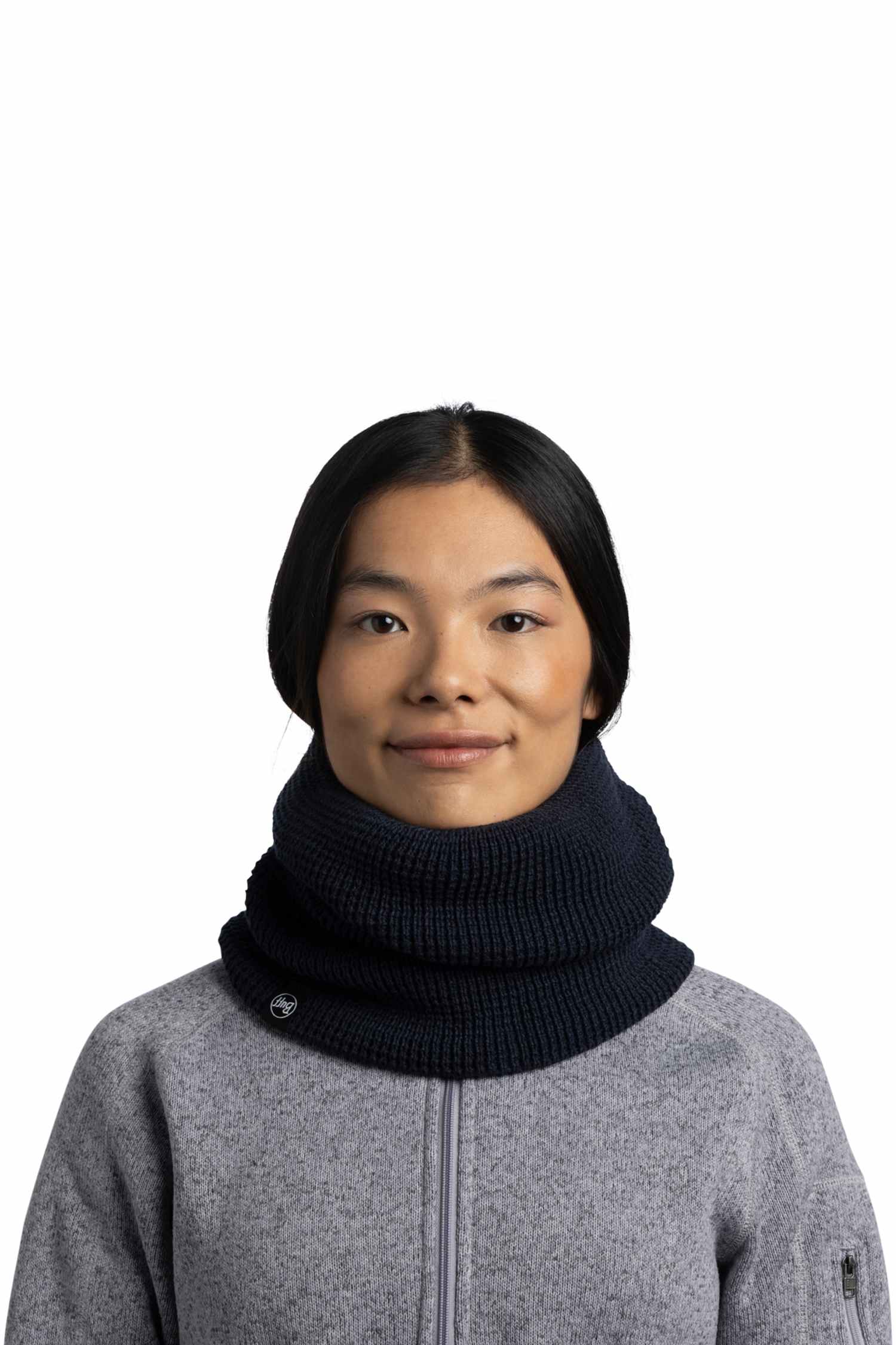 Image of Buff Strick + Polar Neckwarmer Dunkelblau, Damen, Größe: ONE SIZE