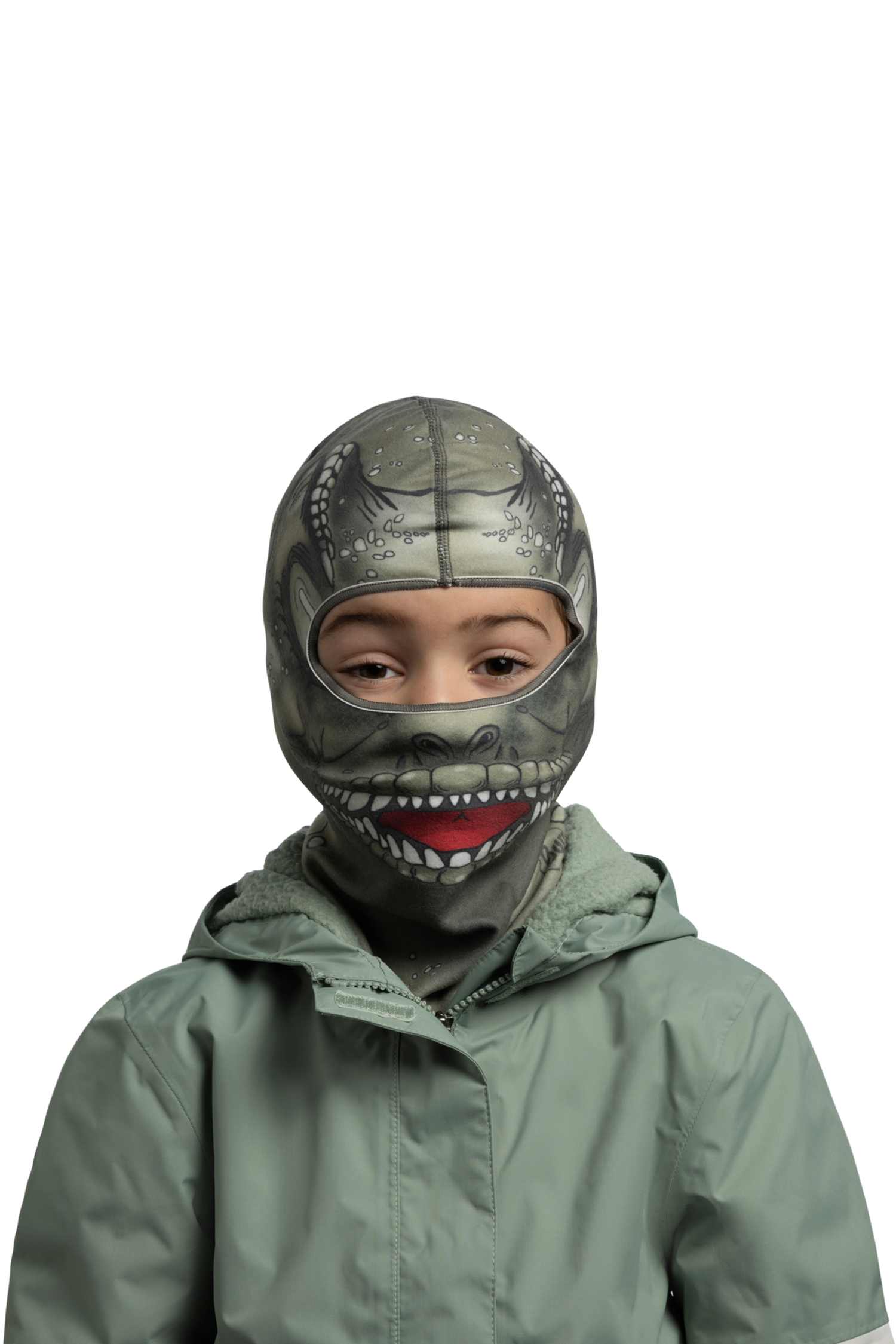 Image of Buff Polar Balaclava Kinder Sturmhaube Grün, , Größe: ONE SIZE