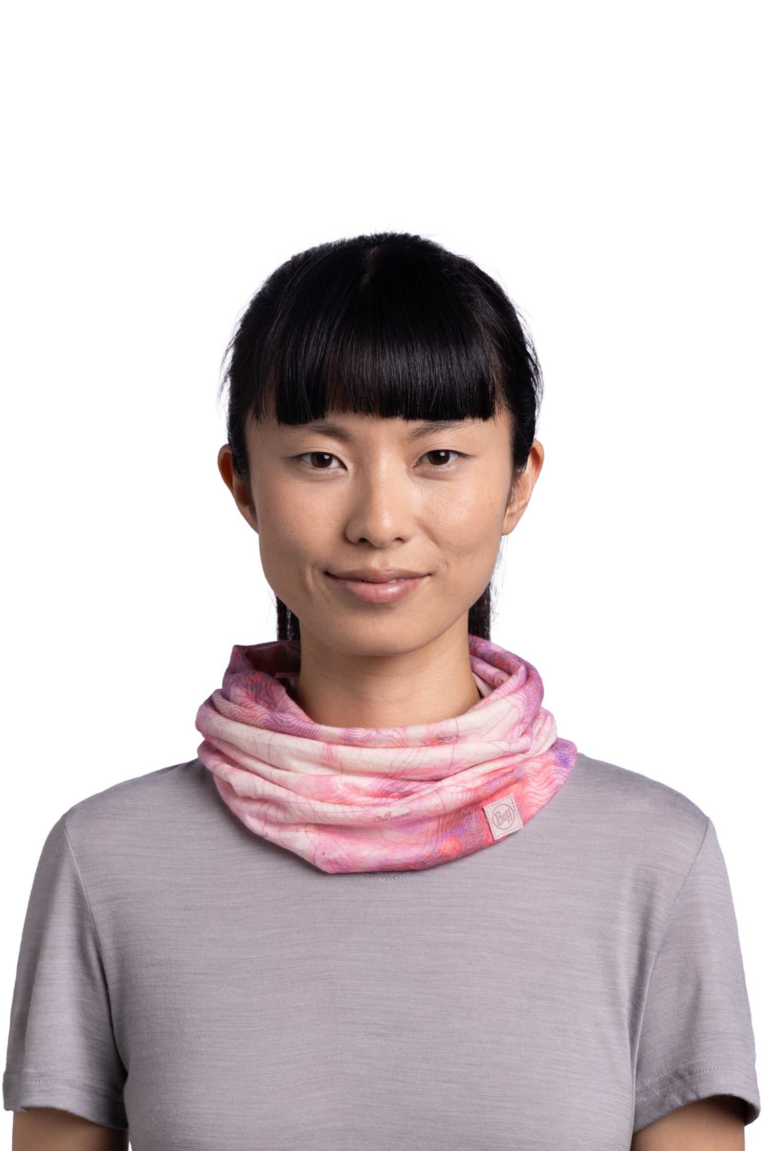 Image of Buff Lightweight Merino Print Neckwarmer Pink, Herren, Größe: ONE SIZE