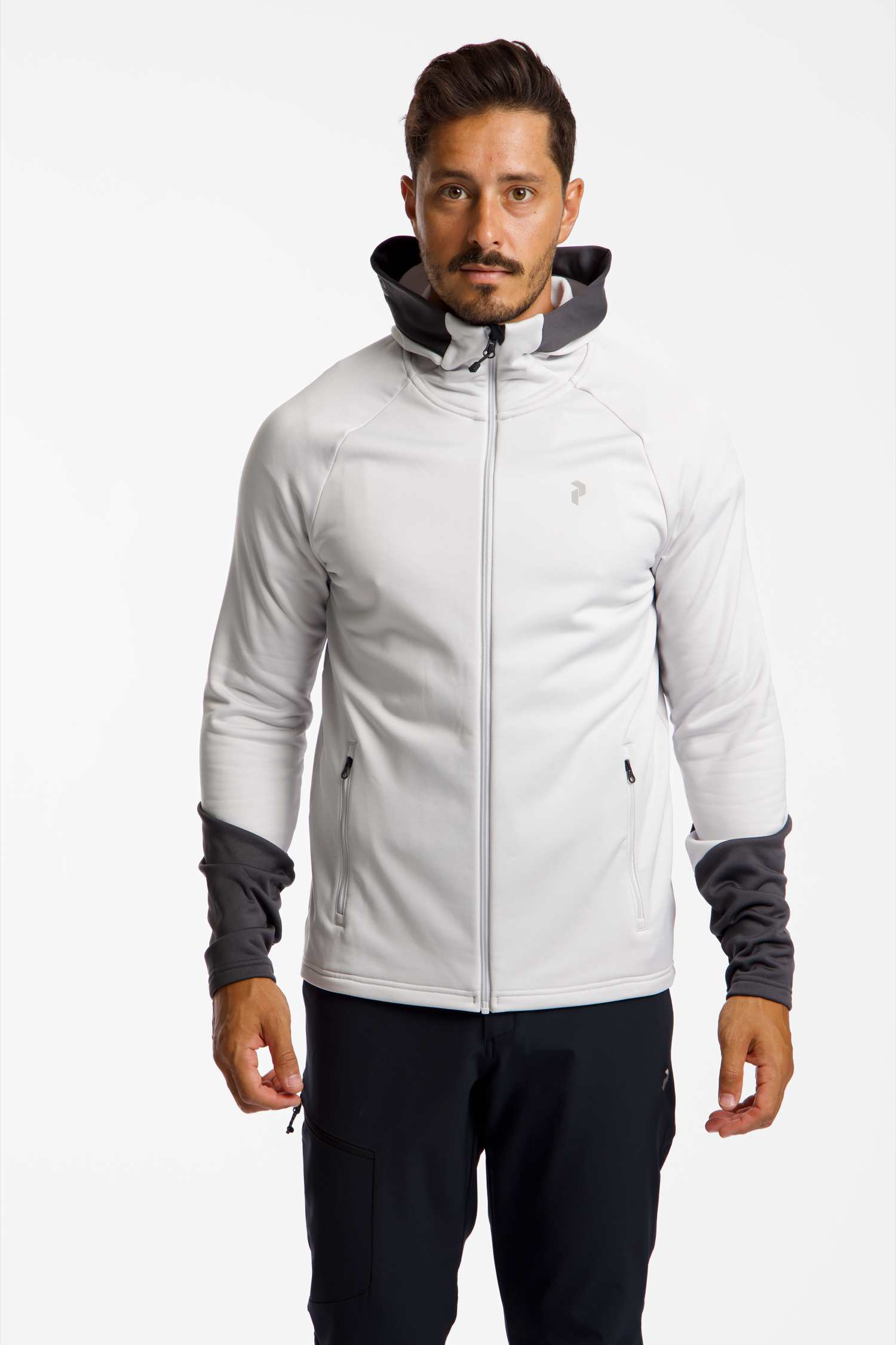 Image of PEAK PERFORMANCE Rider Essentials Zip Hood Herren Midlayer Hellgrau, Herren, Größe: L