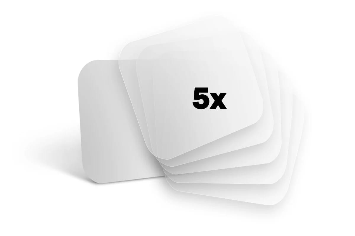 Image of BLACKROLL 5-Pack Thermo Pad Folien Transparent, Herren, Größe: ONE SIZE