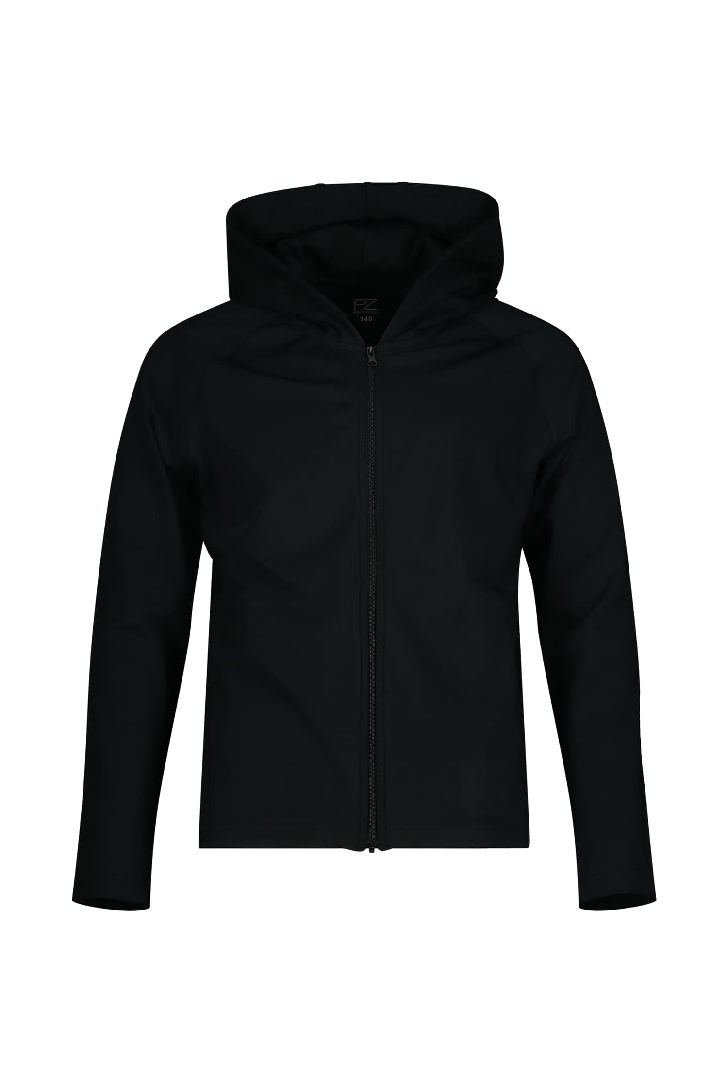 POWERZONE Mädchen Trainingsjacke Schwarz, , Größe: 164