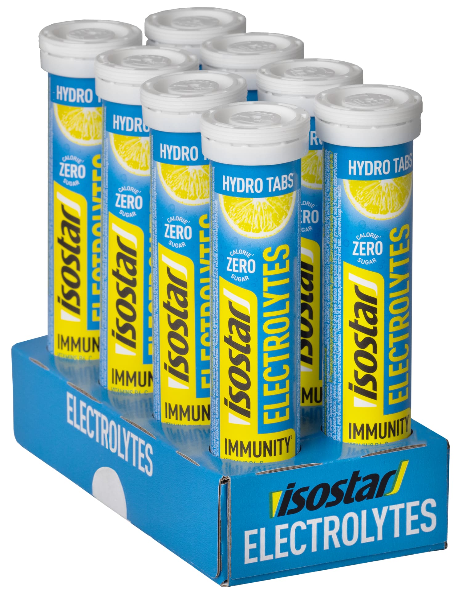 Isostar Electrolytes Lemon 8 x (18 x 5 g) Brausetabletten Gelb, Herren, Größe: 0