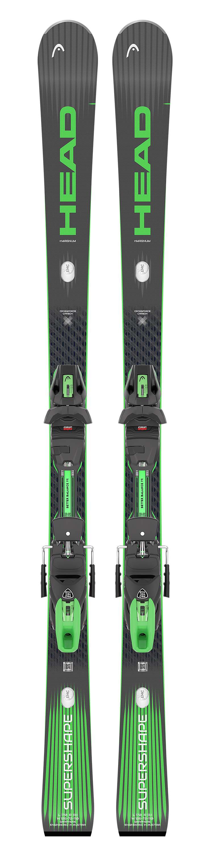 HEAD Supershape e-Magnum Ski Set 26/27 Grau, Herren,Damen, Größe: 170