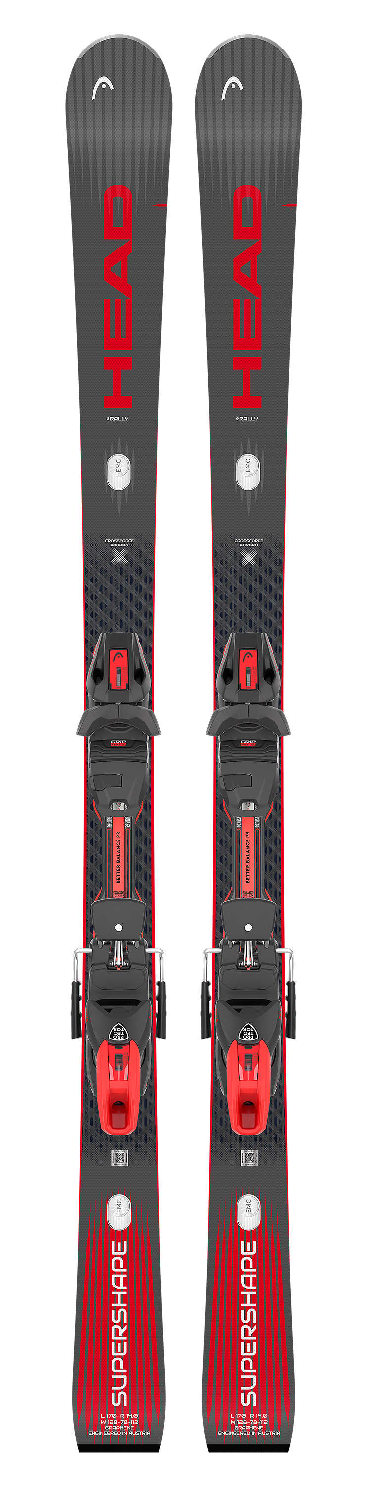 HEAD Supershape e-Rally Ski Set 26/27 Grau, Herren,Damen, Größe: 163