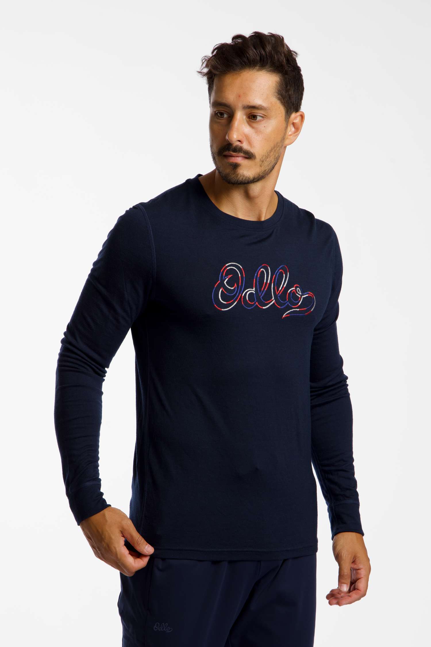 Image of Odlo Merino 200 80th Anniversary Warm Herren Thermo Longsleeve Dunkelblau, Herren, Größe: L