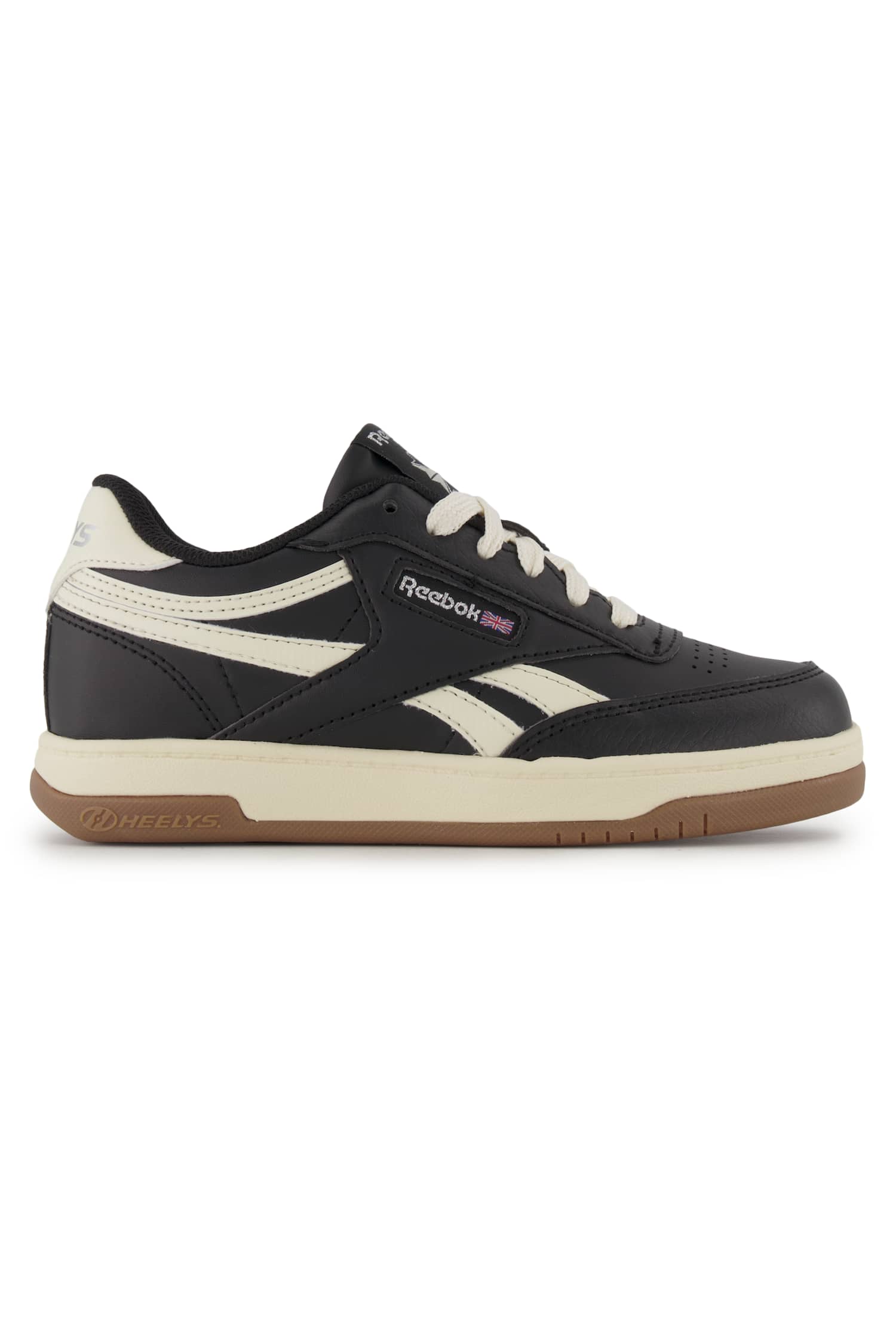 Heelys x Reebok Club C Kinder Sneaker-Rollschuh Schwarz, , Größe: 32