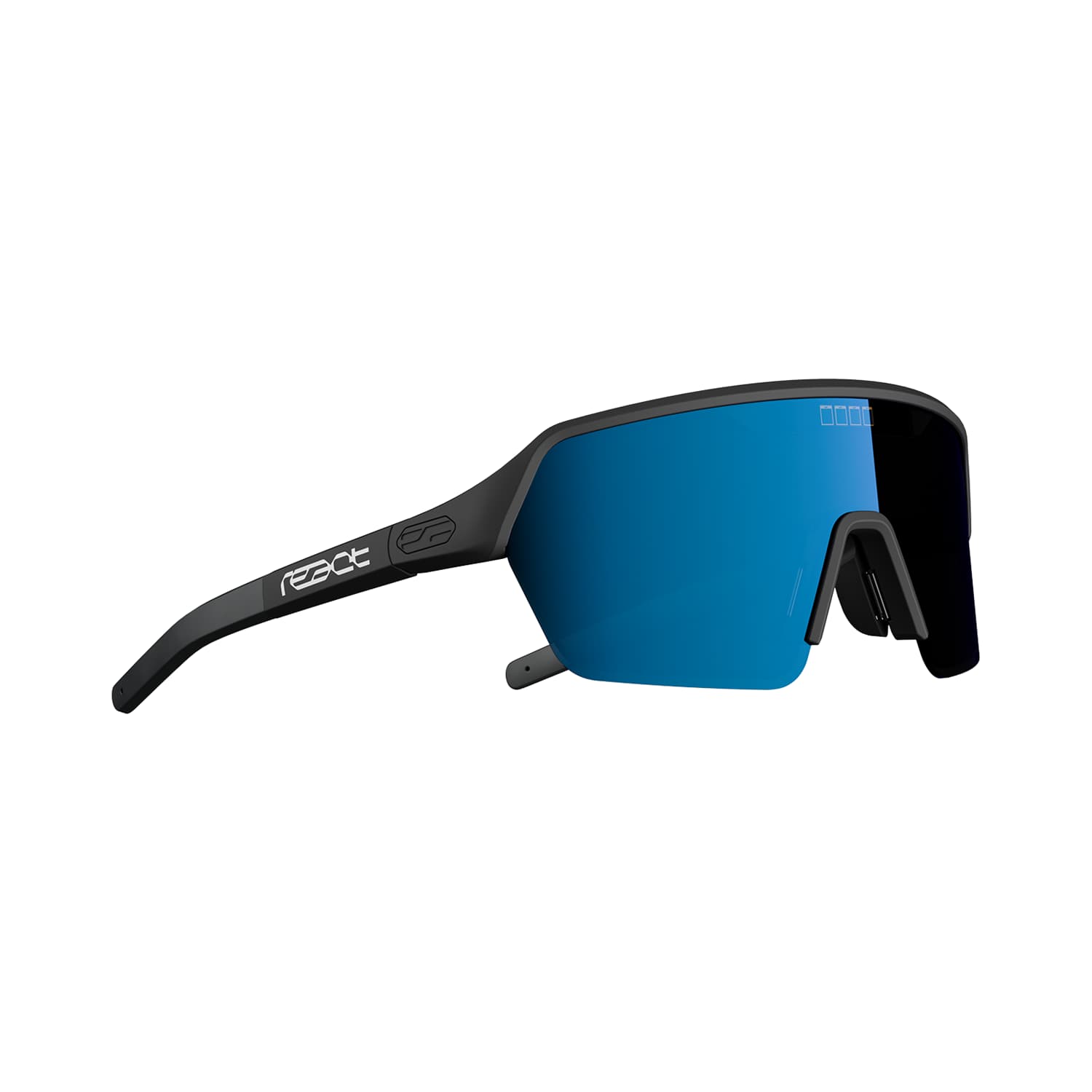 React ERVO Sportbrille Schwarz, Herren, Größe: ONE SIZE