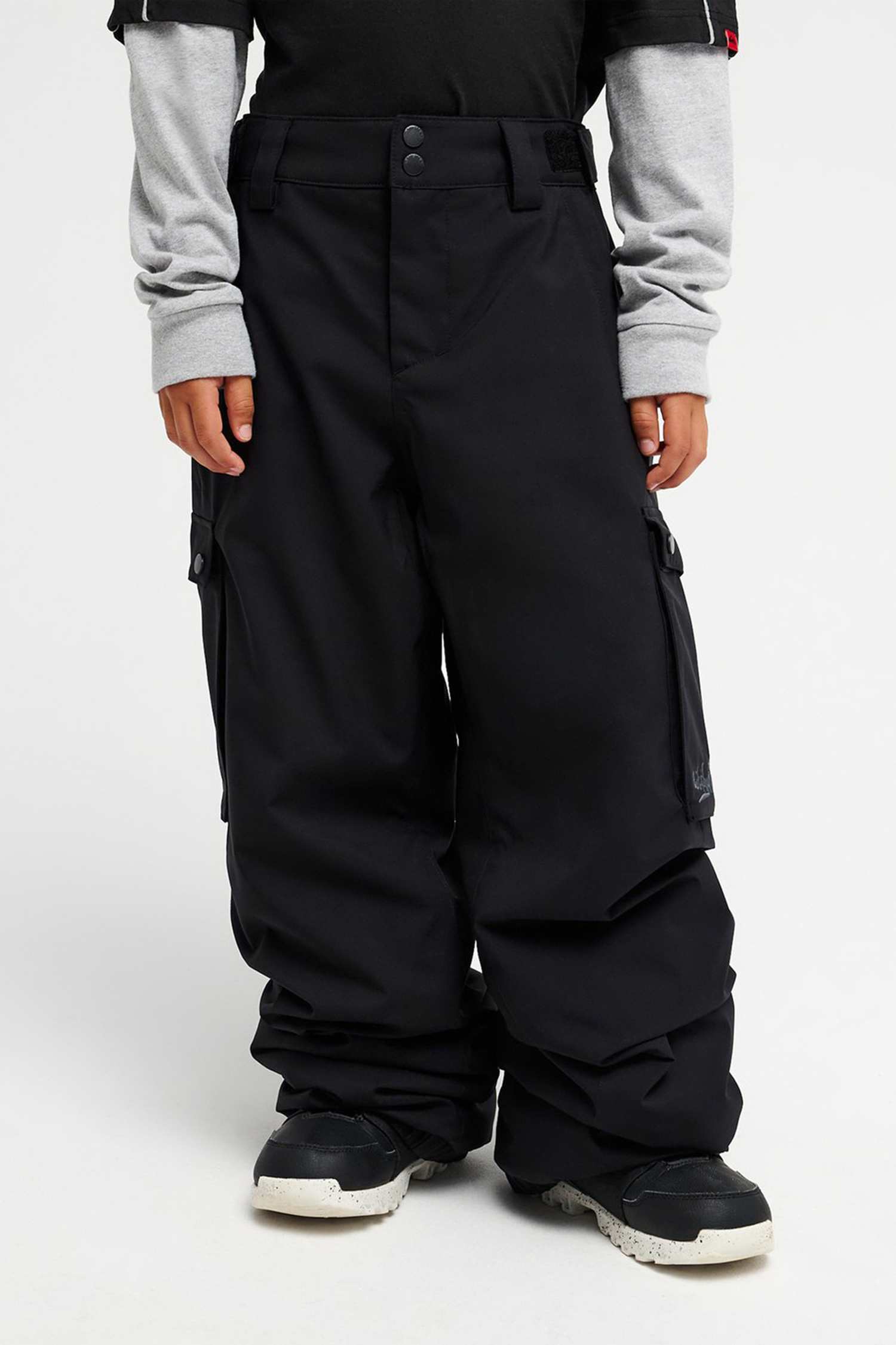 Image of Quiksilver Young Guns Snow Down Cargo 10K Kinder Ski-/Snowboardhose Schwarz, , Größe: 128