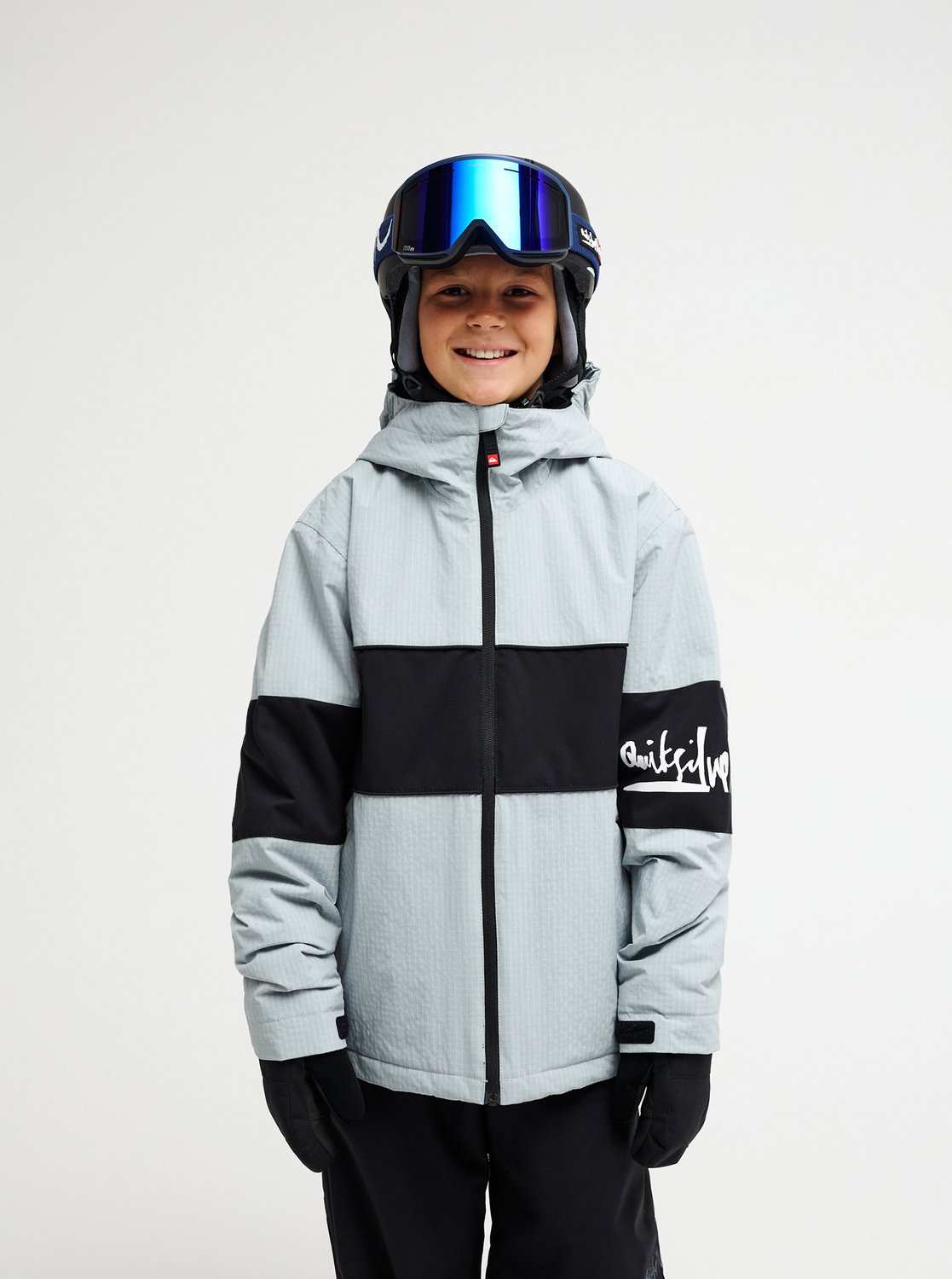 Image of Quiksilver Young Guns High In The Hood 10K Kinder Ski-/Snowboardjacke Hellgrau, , Größe: 128