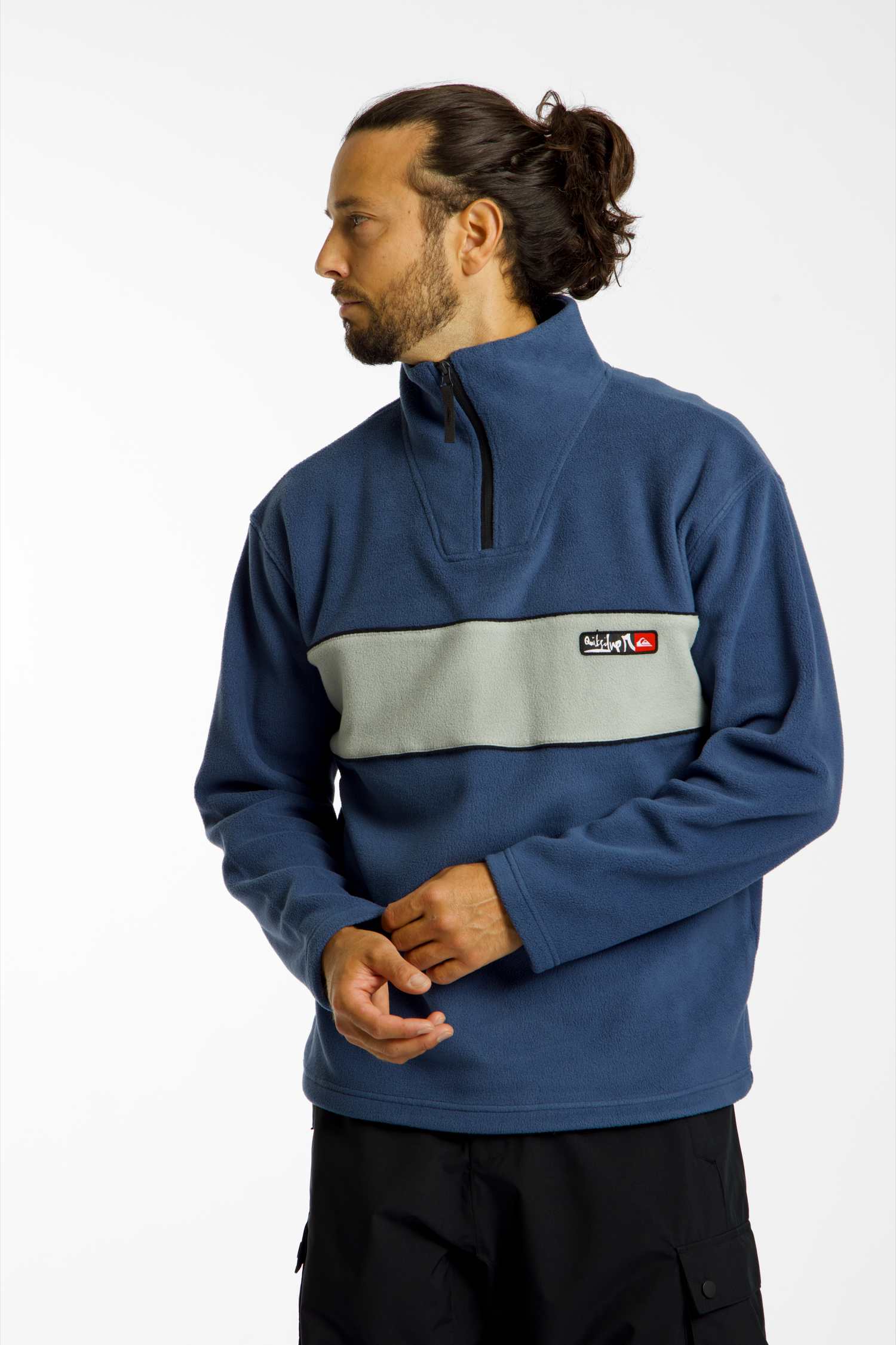 Image of Quiksilver Young Guns Cruz Polar Herren Midlayer Blau, Herren, Größe: L