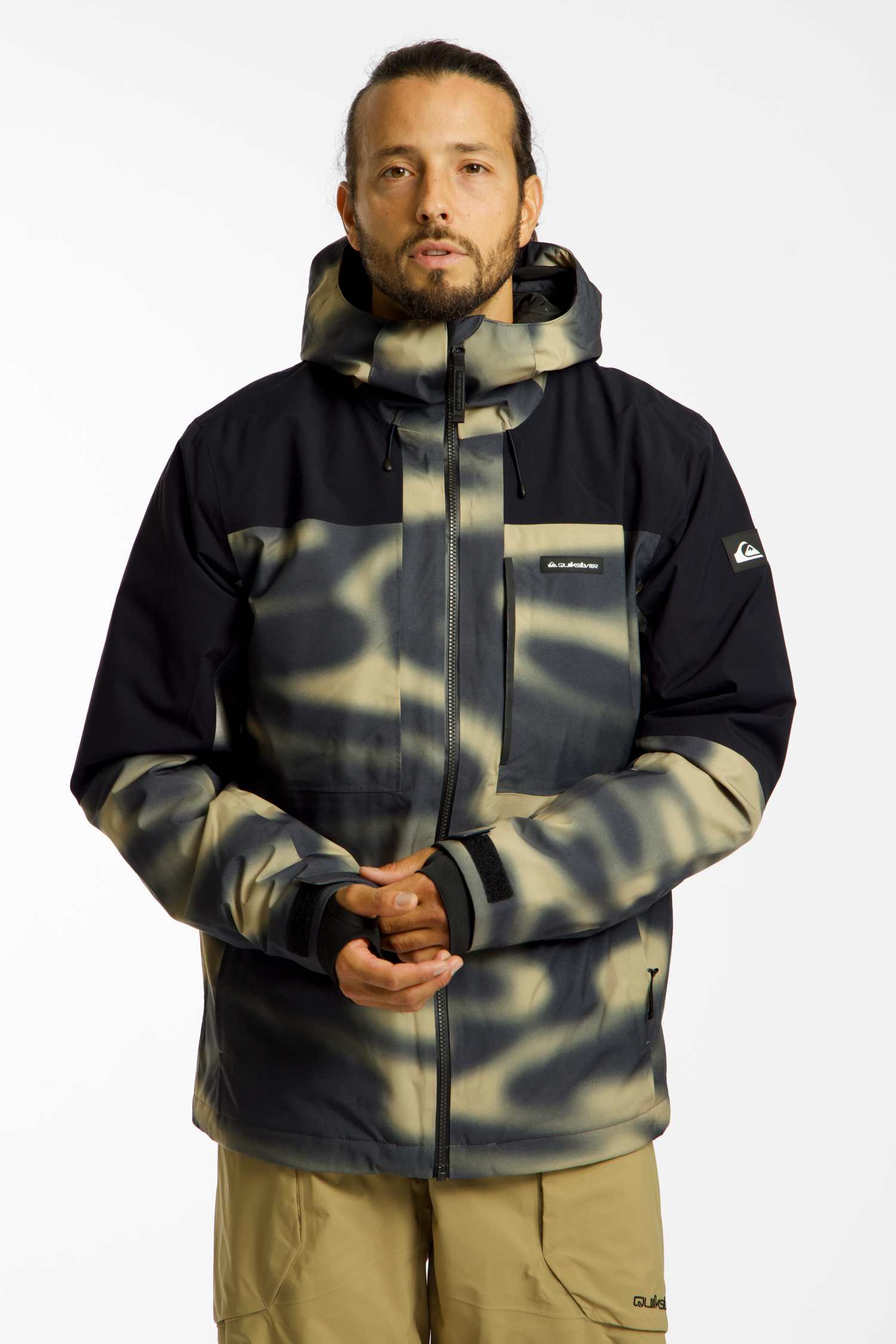 Image of Quiksilver Forever Stretch 20K Herren Ski-/Snowboardhose Beige, Herren, Größe: L