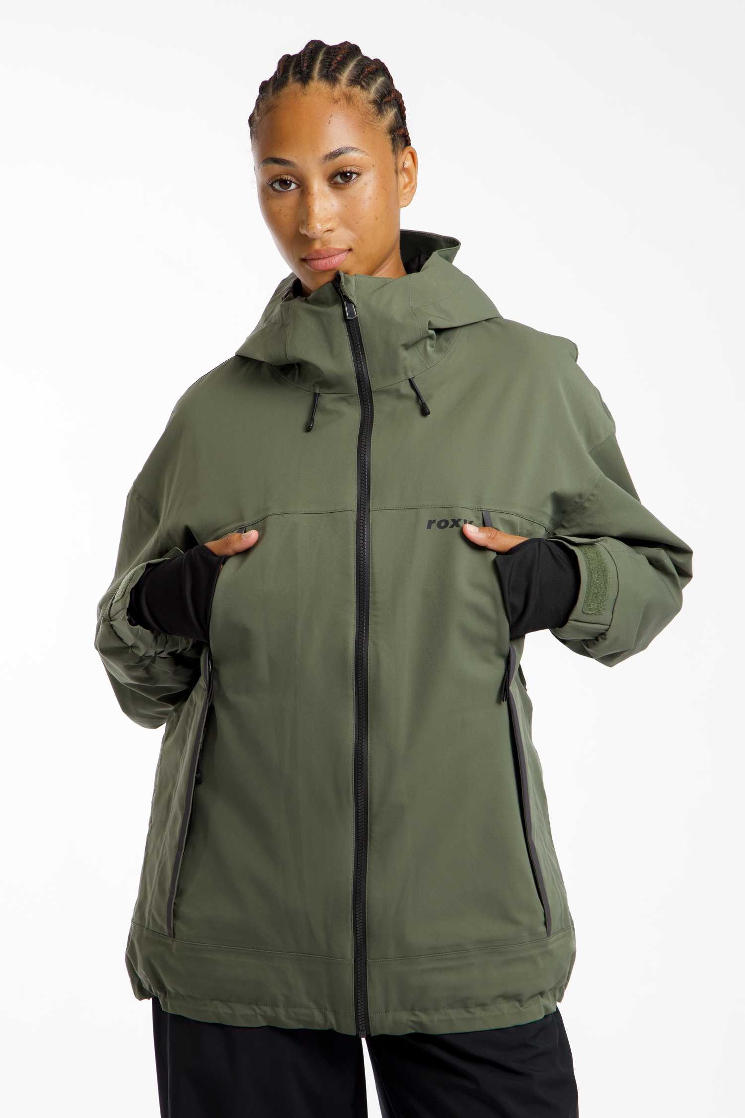 Image of Roxy Ice Bounded 20K Damen Ski-/Snowboardjacke Olive, Damen, Größe: L