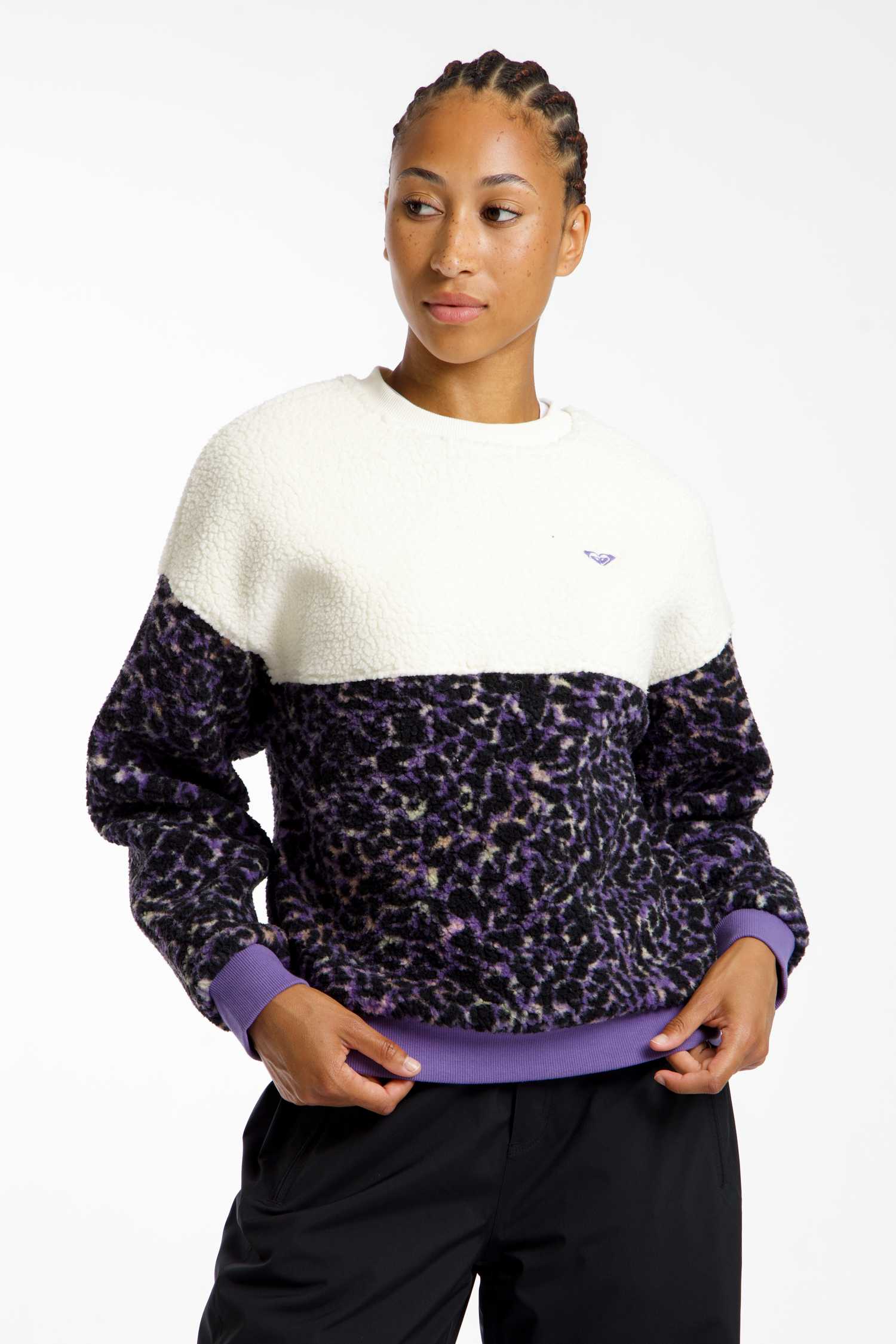 Image of Roxy Waves Of Warmth Damen Pullover Weiss, Damen, Größe: L