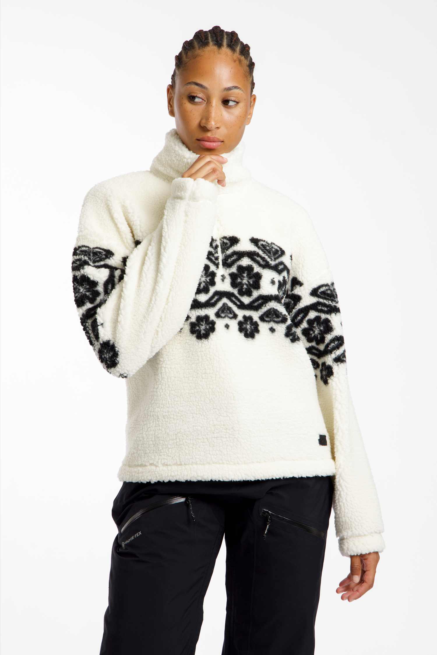 Image of Roxy Treasure Soul Damen Midlayer Offwhite, Damen, Größe: L