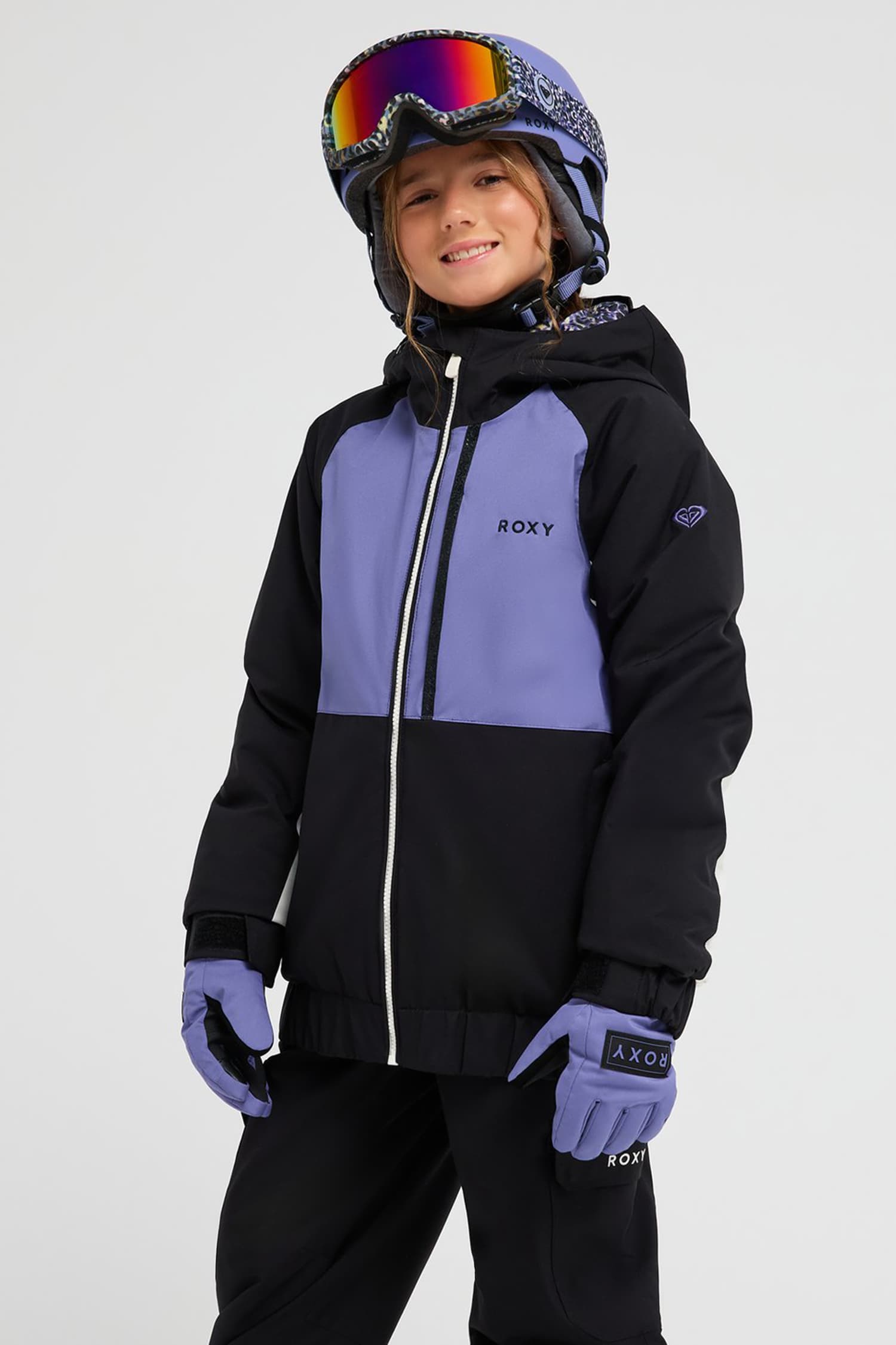 Image of Roxy Crystal Clear 10K Kinder Ski-/Snowboardjacke Schwarz, , Größe: 128