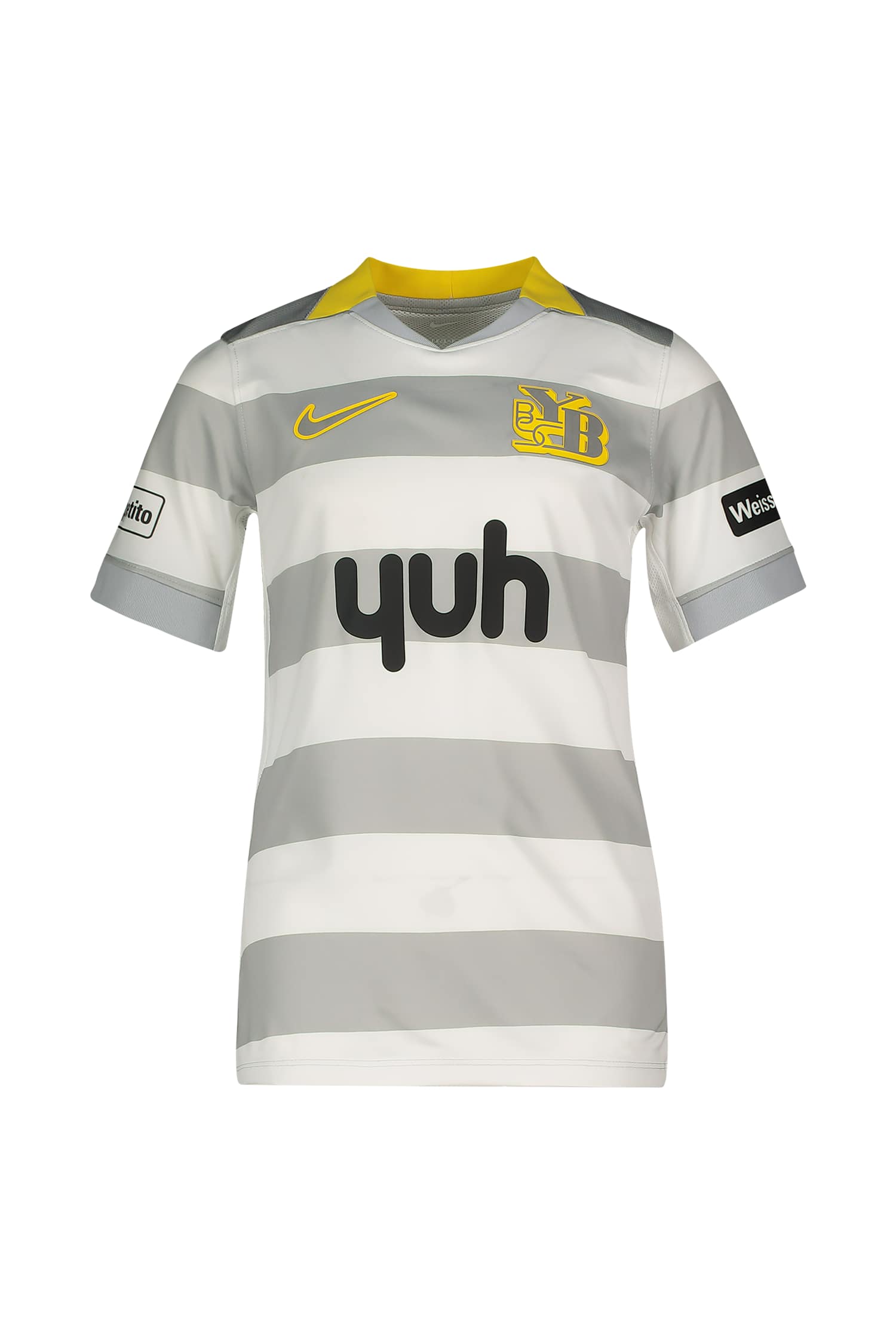 Image of Nike Young Boys Bern Away Replica Kinder Fussballtrikot 26/27 Grau, , Größe: 128