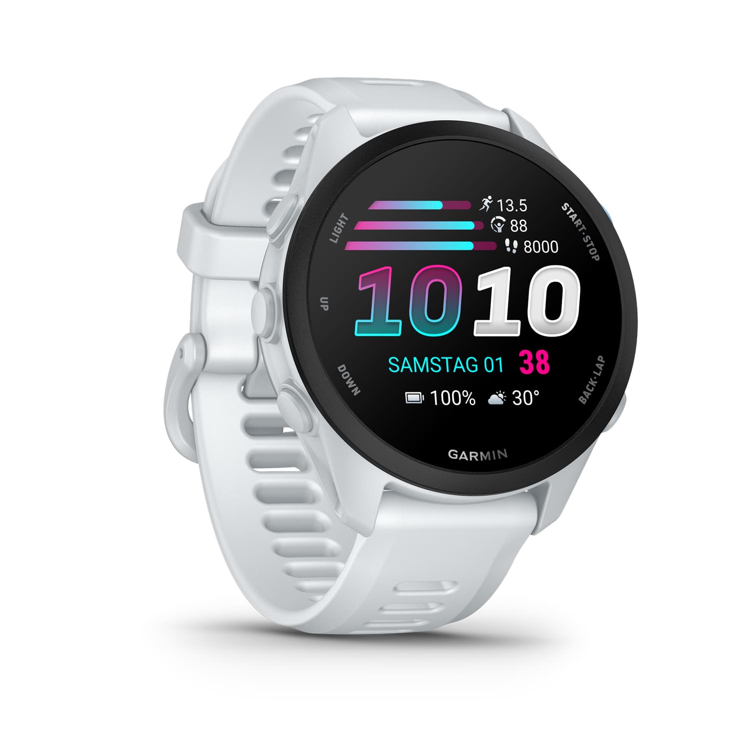 GARMIN Forerunner® 70 Sportuhr Weiss, Herren, Größe: 0