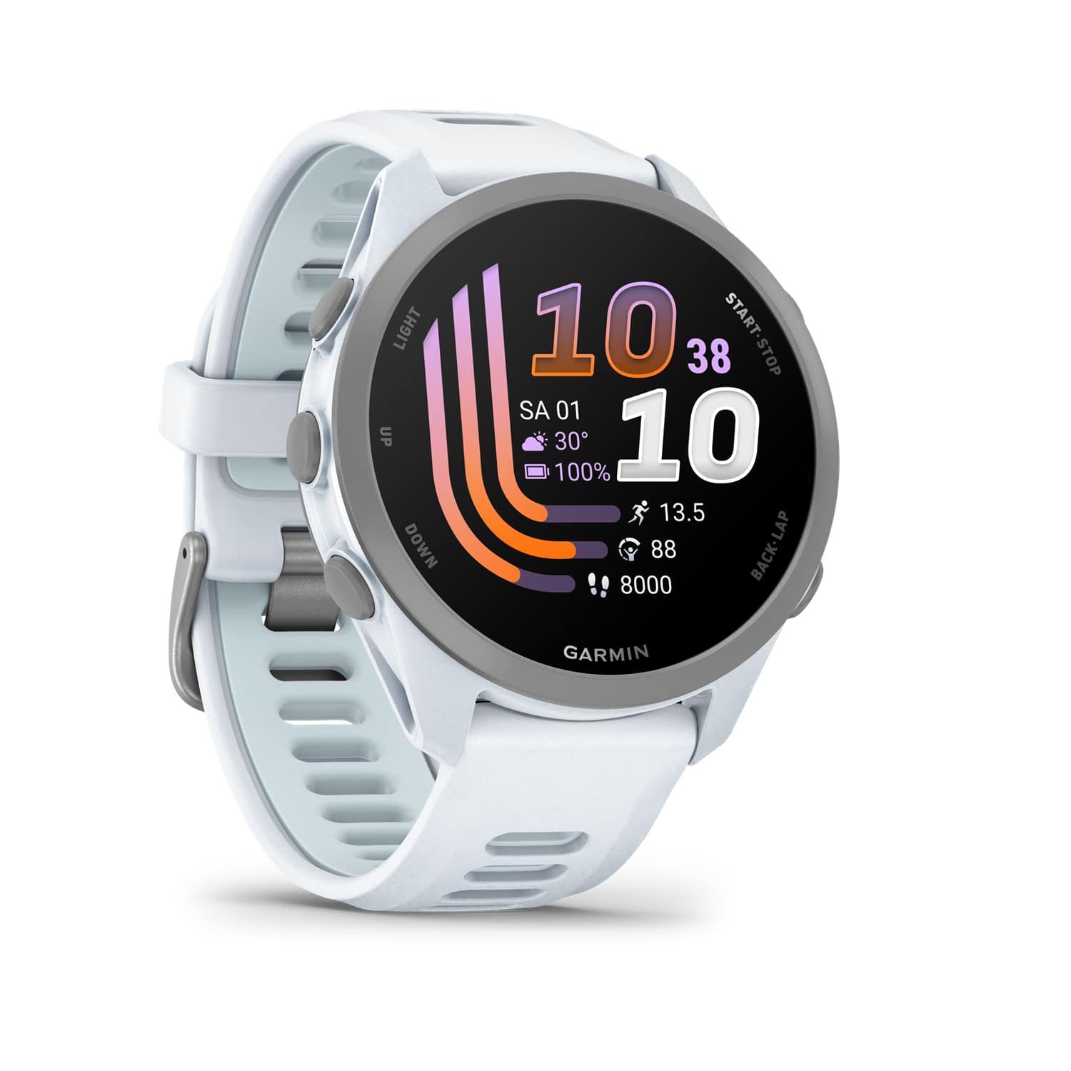 GARMIN Forerunner® 170 Sportuhr Weiss, Herren, Größe: 0