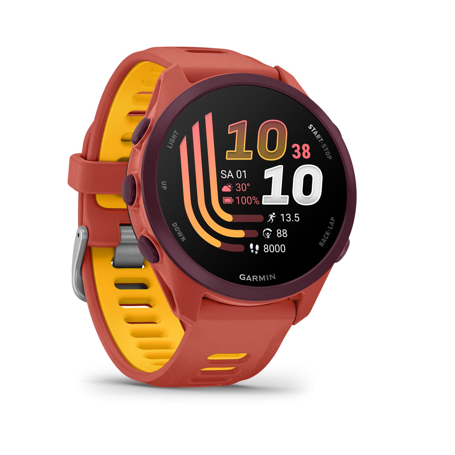 GARMIN Forerunner® 170 Music Sportuhr Rot, Herren, Größe: 0
