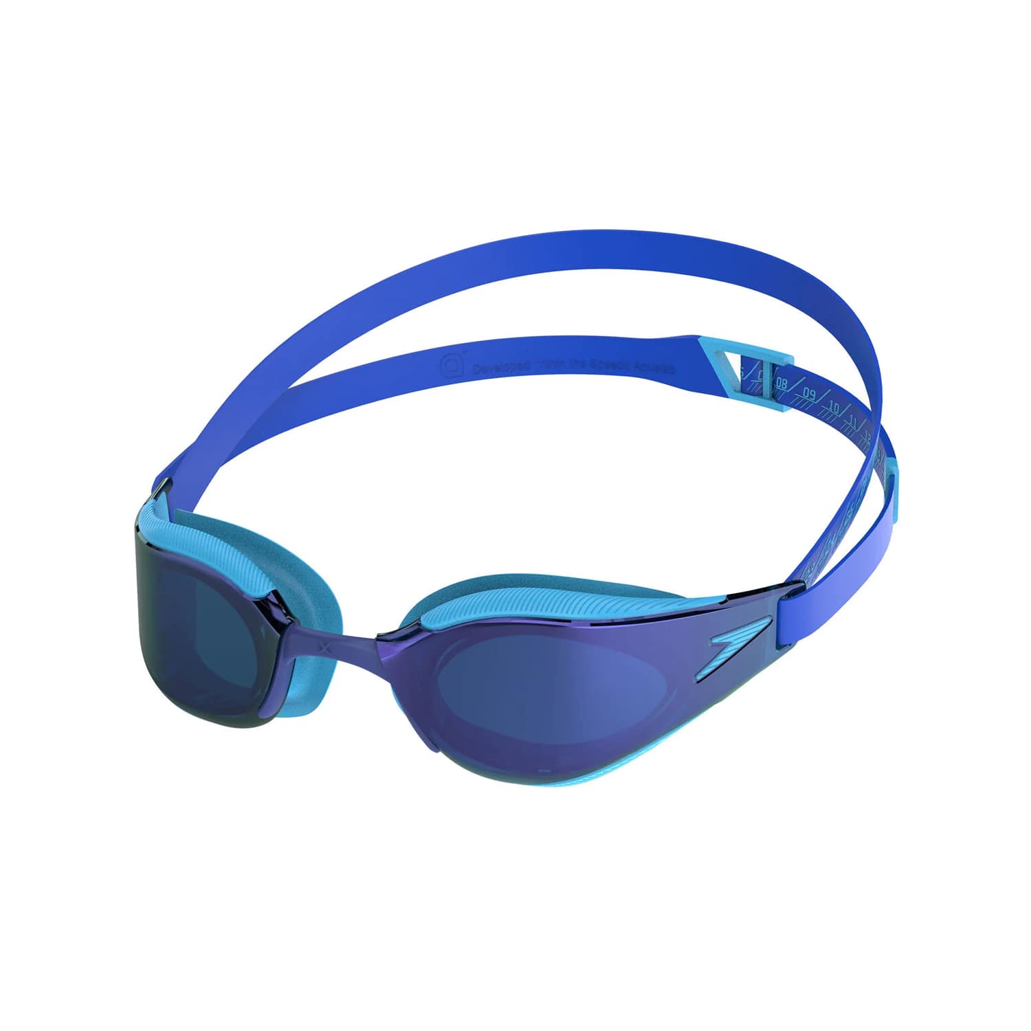 speedo Fastskin Hyper Elite Mirror Kinder Schwimmbrille Blau, , Größe: ONE SIZE