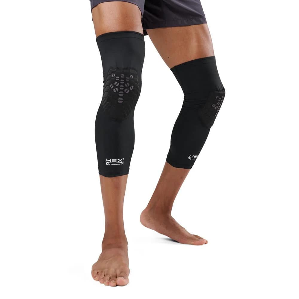 Mc David 2-Pack HEX Viz Kniebandage Schwarz, Herren, Größe: XL