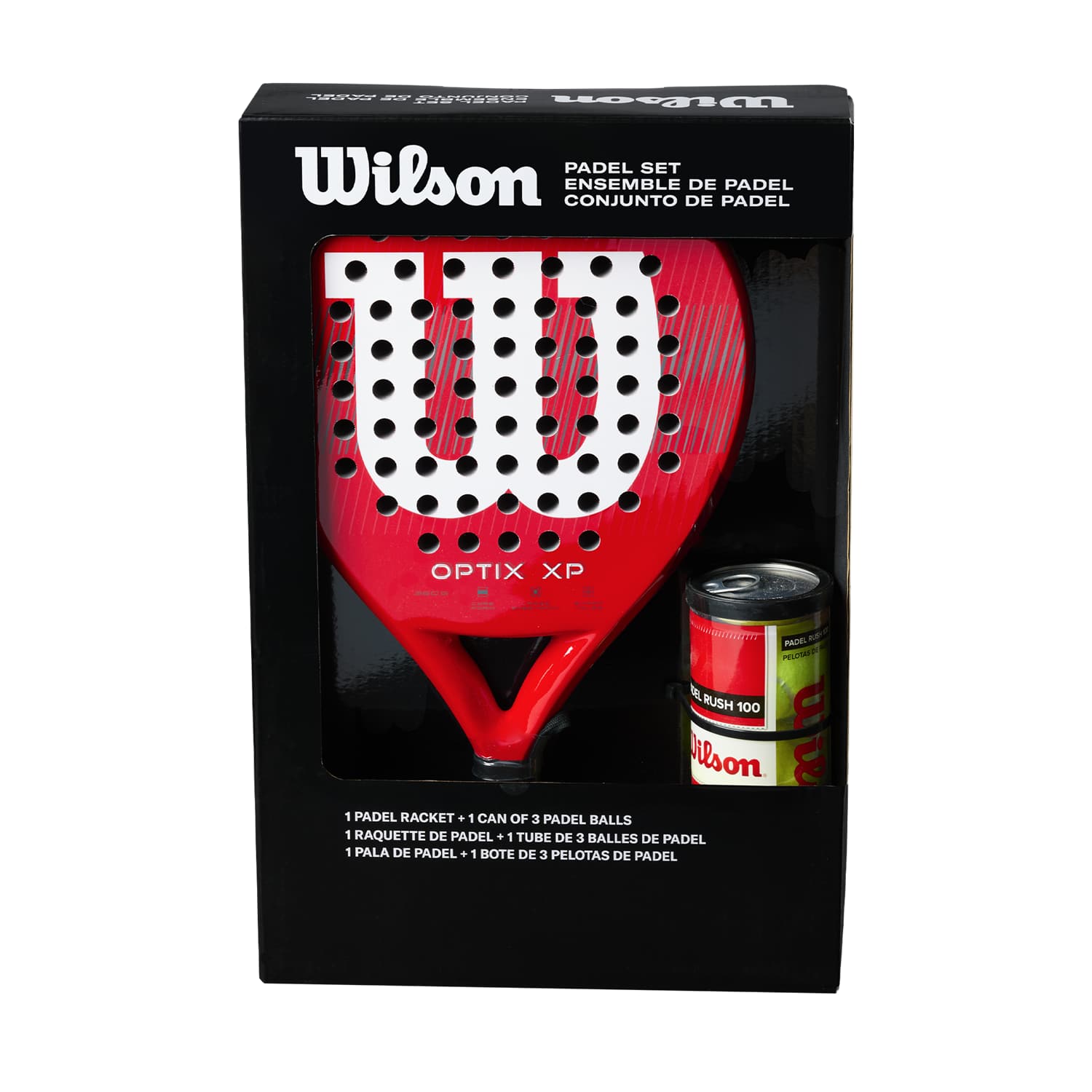 Image of Wilson Optix XP Padel Kit Rot, Herren, Größe: ONE SIZE