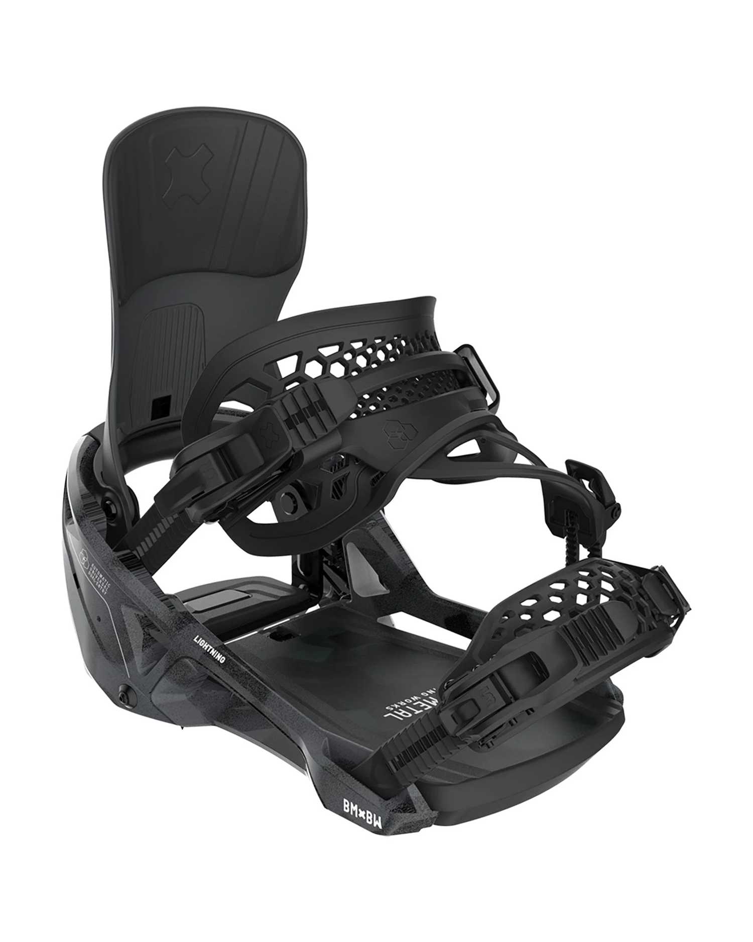 Image of Bent Metal Lightning Supermatic Snowboardbindung Schwarz, Herren, Größe: L
