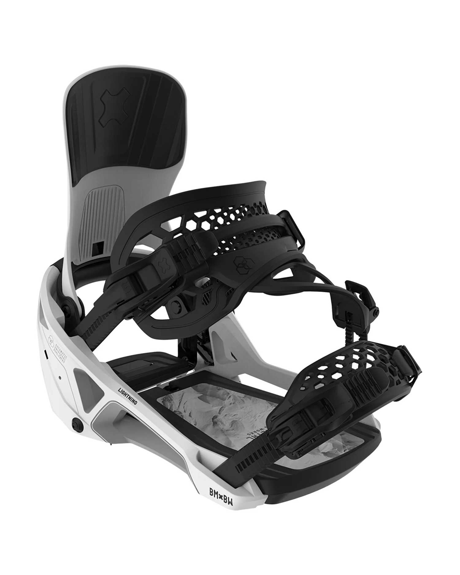 Image of Bent Metal Lightning Supermatic Snowboardbindung Weiss, Herren, Größe: L