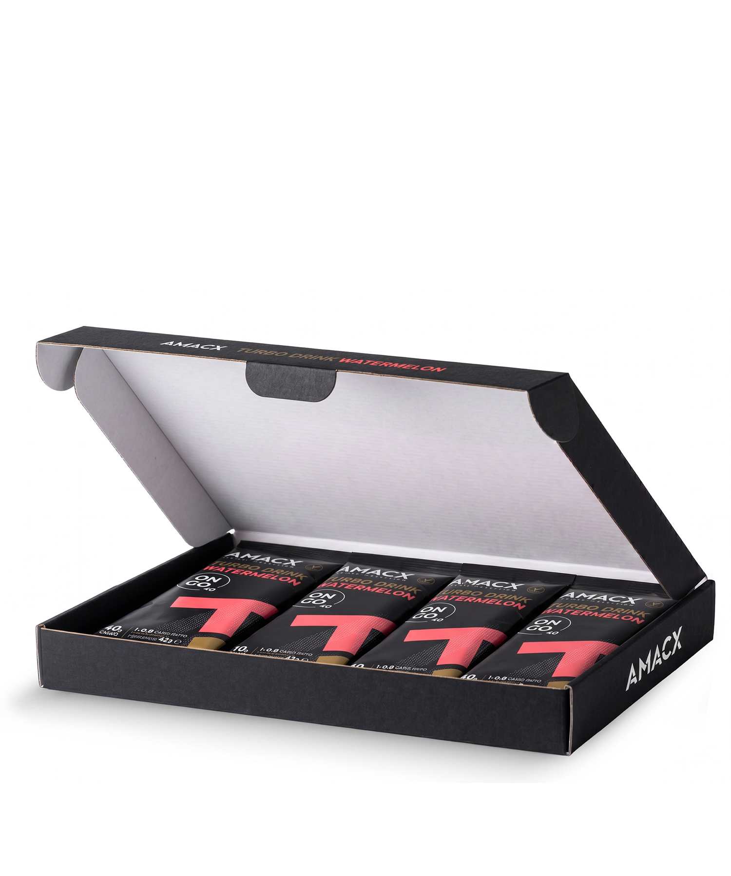Image of AMACX Turbo Drink On the Go Watermelon 12 x 42 g Getränkepulver Rot, Herren, Größe: 0
