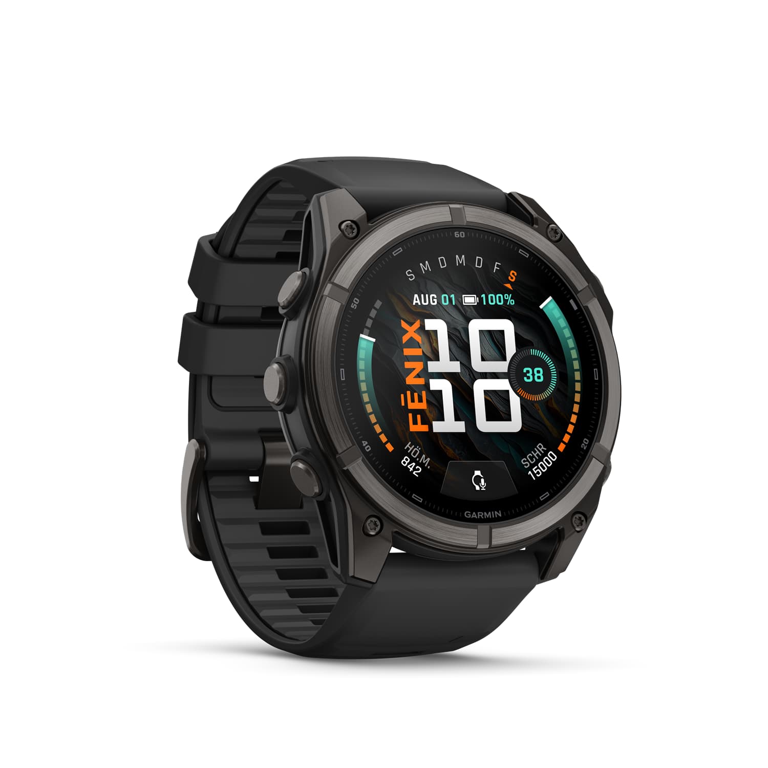 Image of GARMIN fēnix® 9 51 mm Sportuhr Schwarz, Herren, Größe: 0