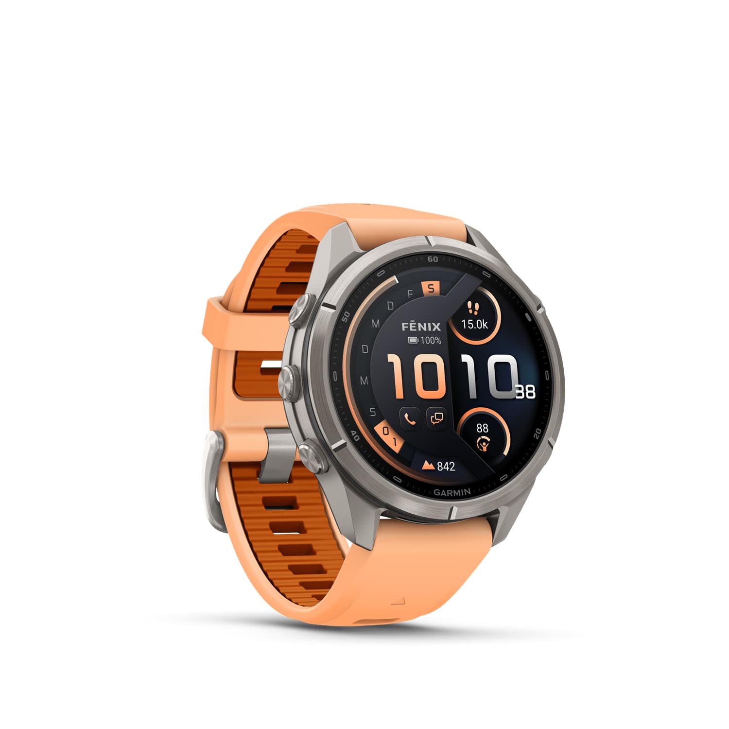 GARMIN fēnix® 9 Pro inReach® 43 mm Sportuhr Orange, Herren,Damen, Größe: 0