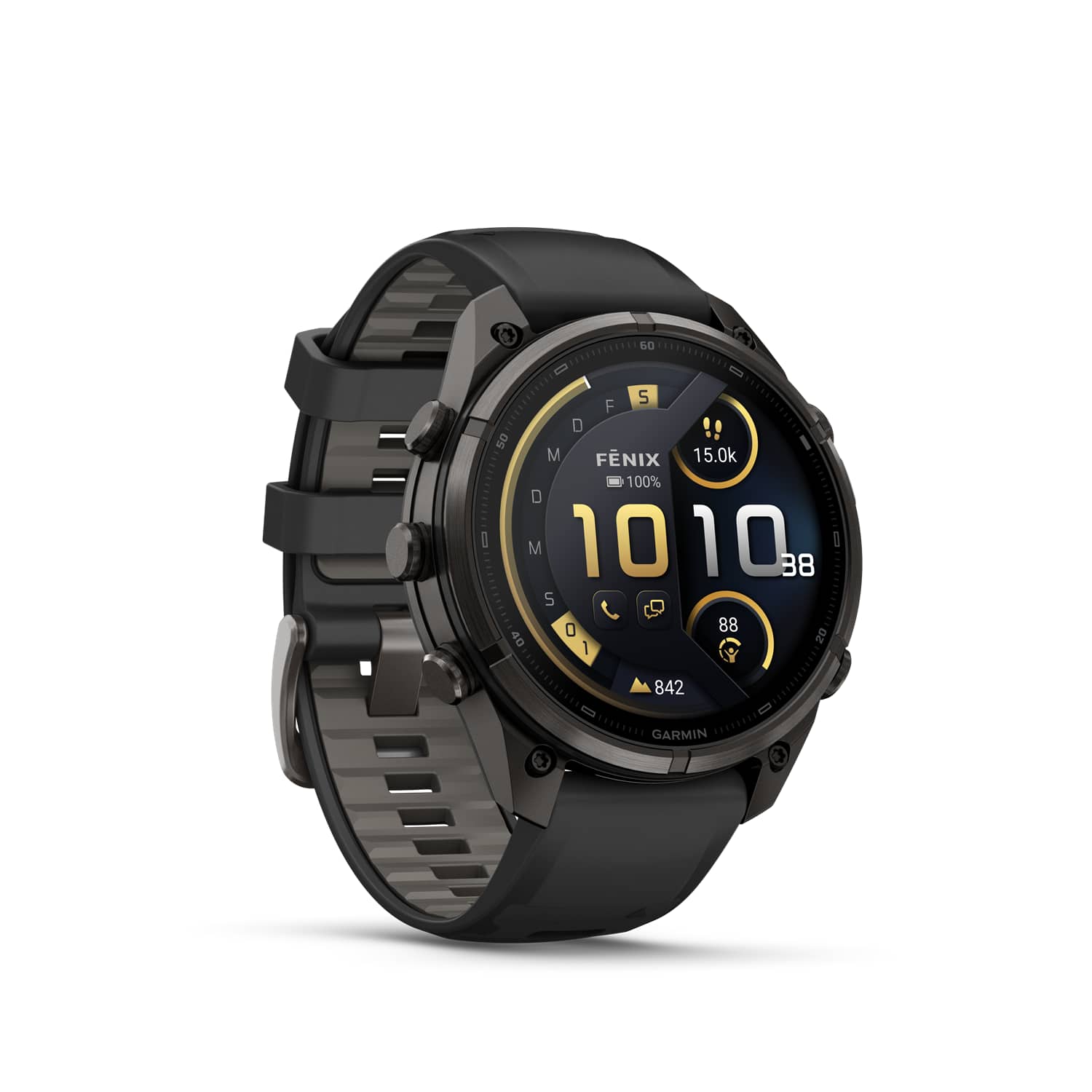Image of GARMIN fēnix® 9 Pro inReach® 47 mm Sportuhr Schwarz, Herren, Größe: 0