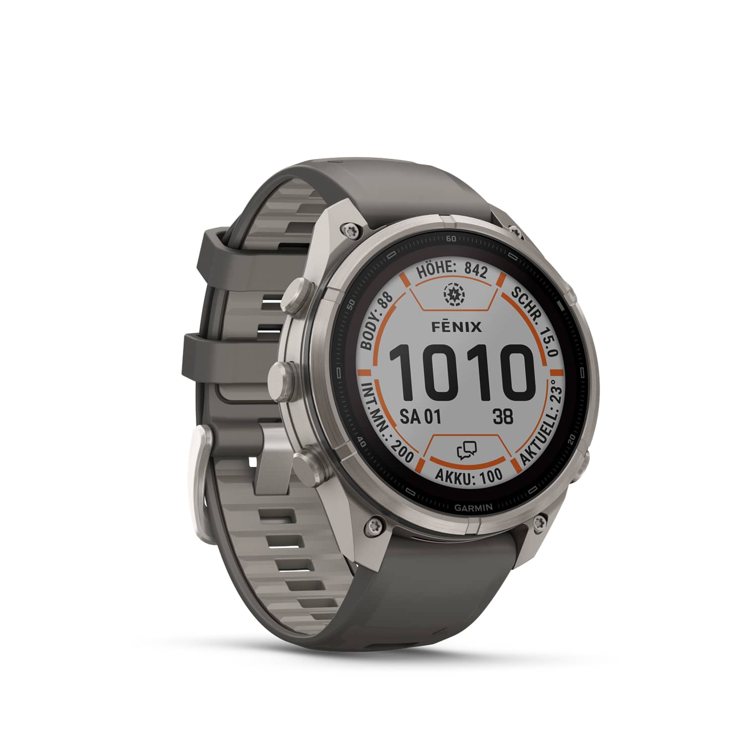 Image of GARMIN fēnix® 9 Pro inReach® Solar 47 mm Sportuhr Grau, Herren, Größe: 0