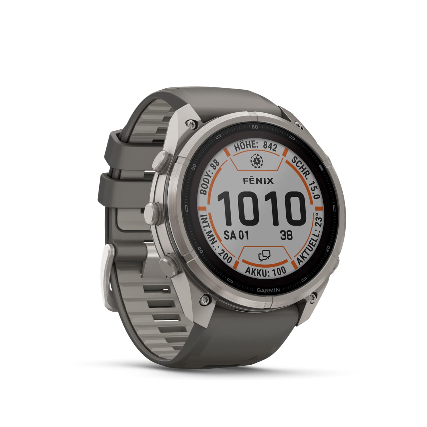 Image of GARMIN fēnix® 9 Pro inReach® Solar 51 mm Sportuhr Grau, Herren, Größe: 0