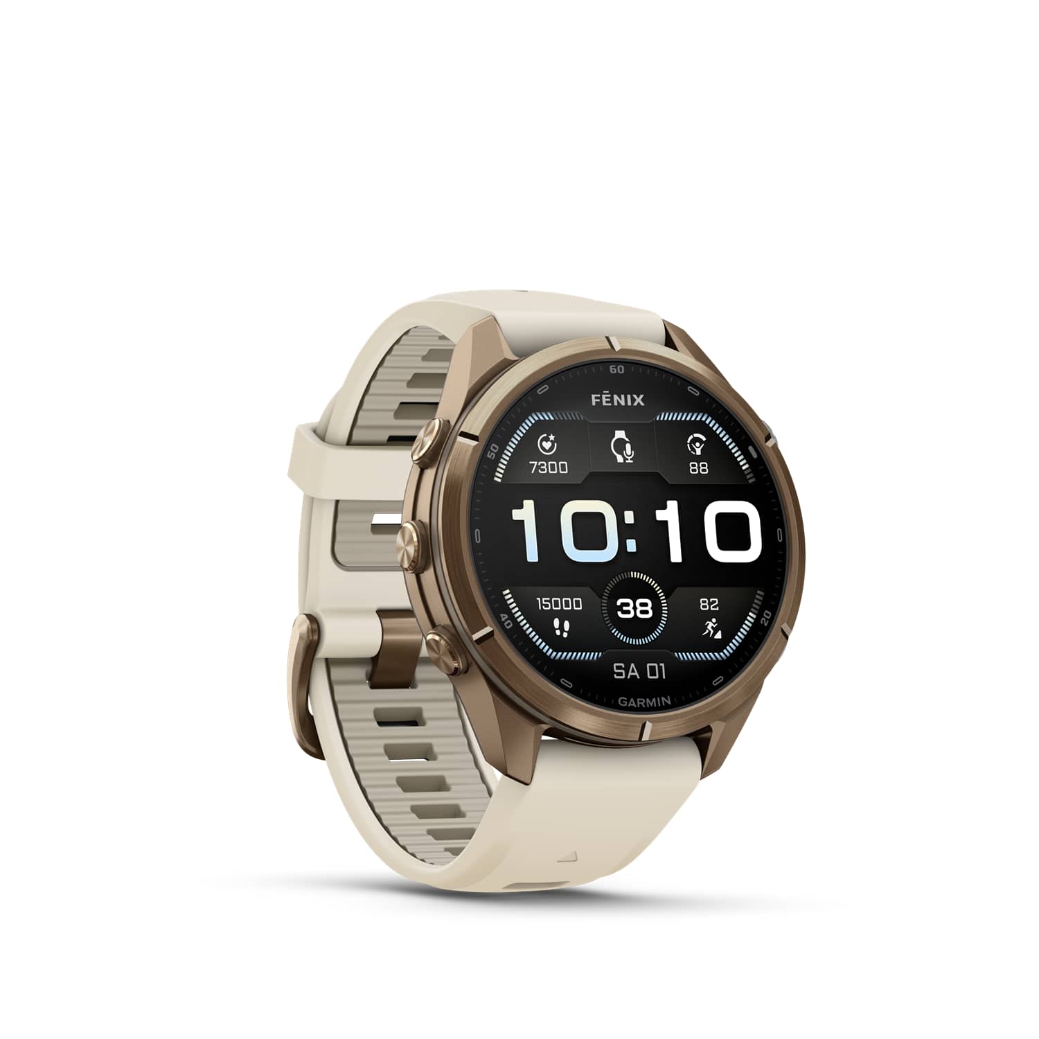 GARMIN fēnix® 9 Pro 43 mm Sportuhr Beige, Herren,Damen, Größe: 0