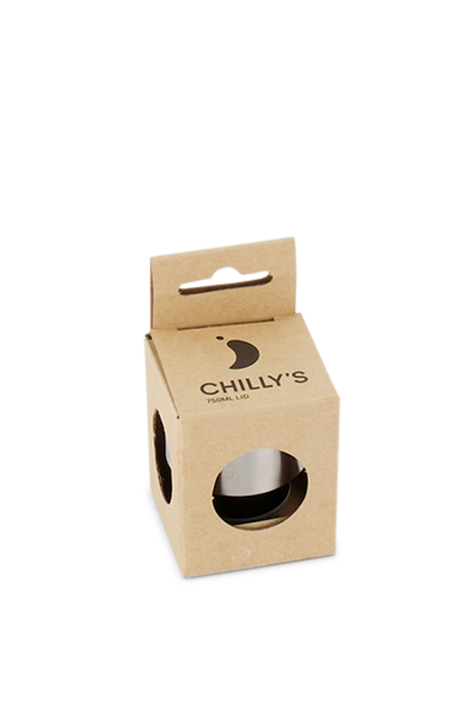 Chilly`s 750 ml Stainless Steel original Ersatzdeckel in silber