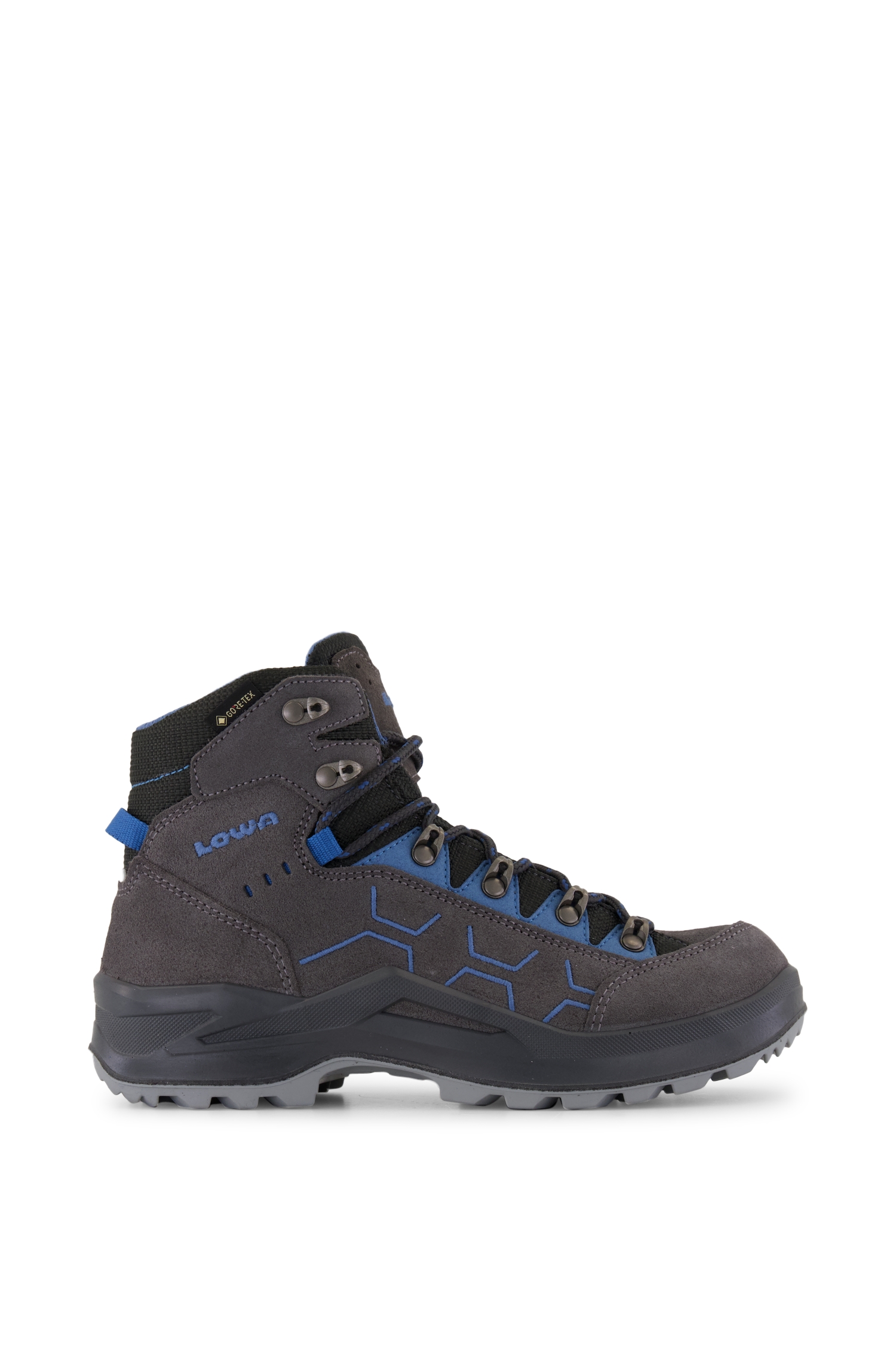 LOWA Kody Evo Mid Gore-Tex® 36-39 Kinder Wanderschuh in blau-grau