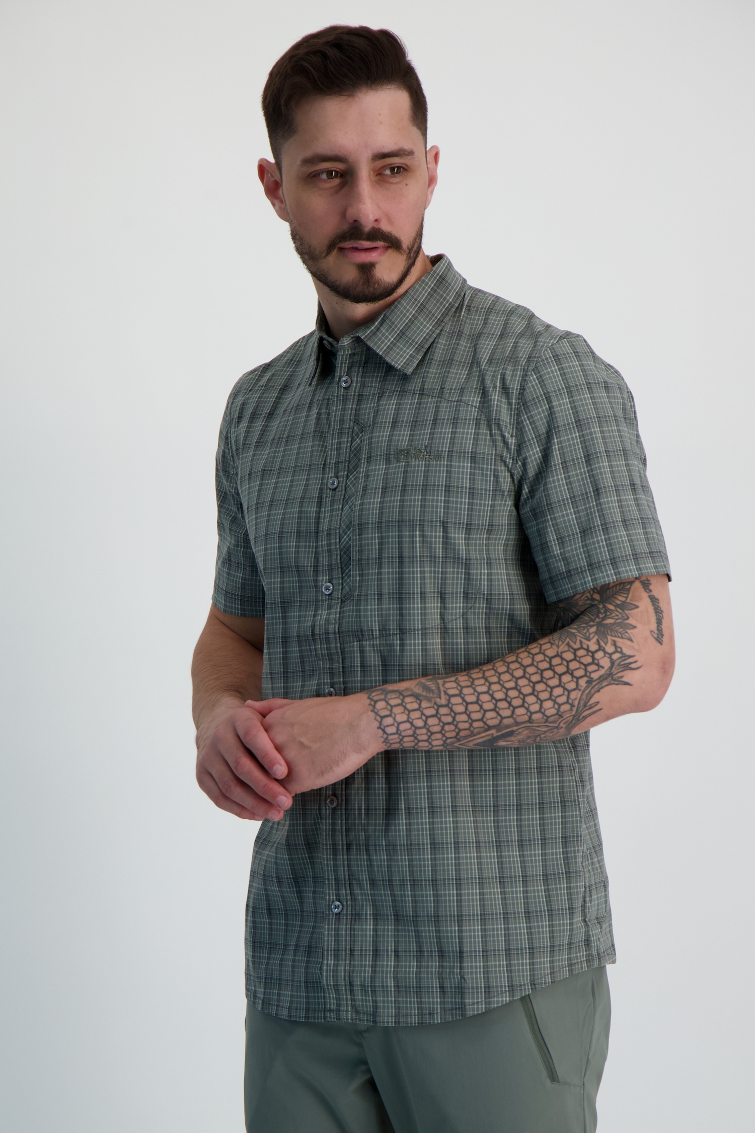 Chemise Randonnée REI Co-op Homme - Nylon Stretch, Manches Longues, Motif Plaid, Taille M