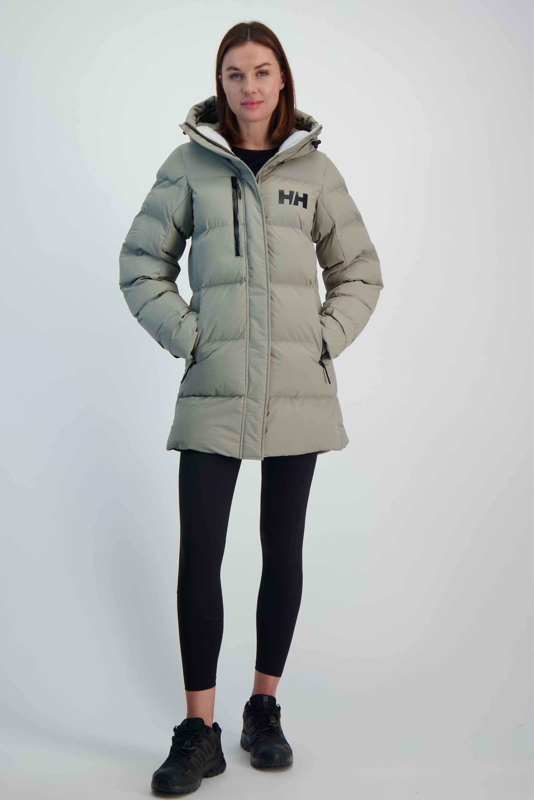 Helly Hansen Adore Puffy Damen Winterparka in hellgrau kaufen