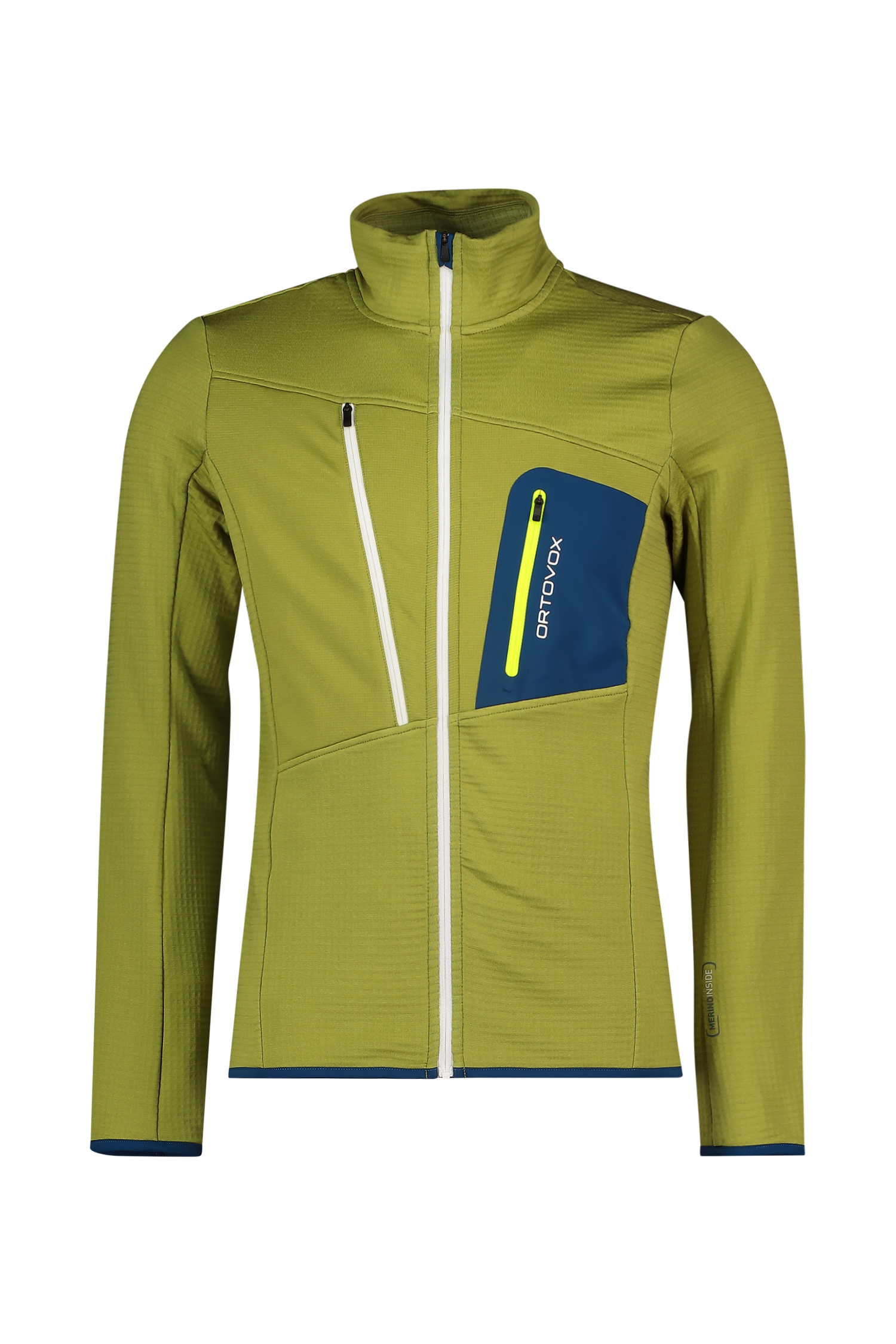 Ortovox Fleece Grid Herren Midlayer in gelb kaufen