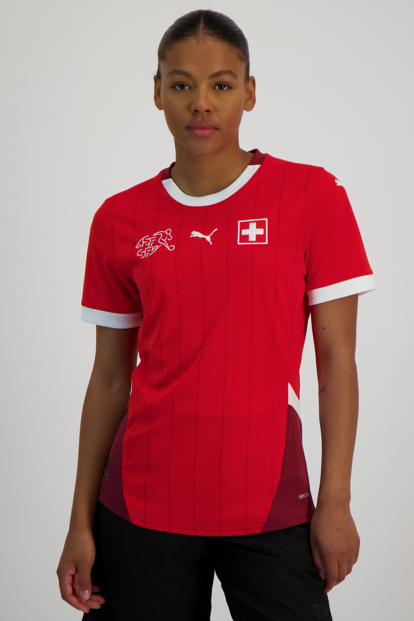 Puma Schweiz Home Replica Damen Fussballtrikot EM 2024 in rot - Main Image