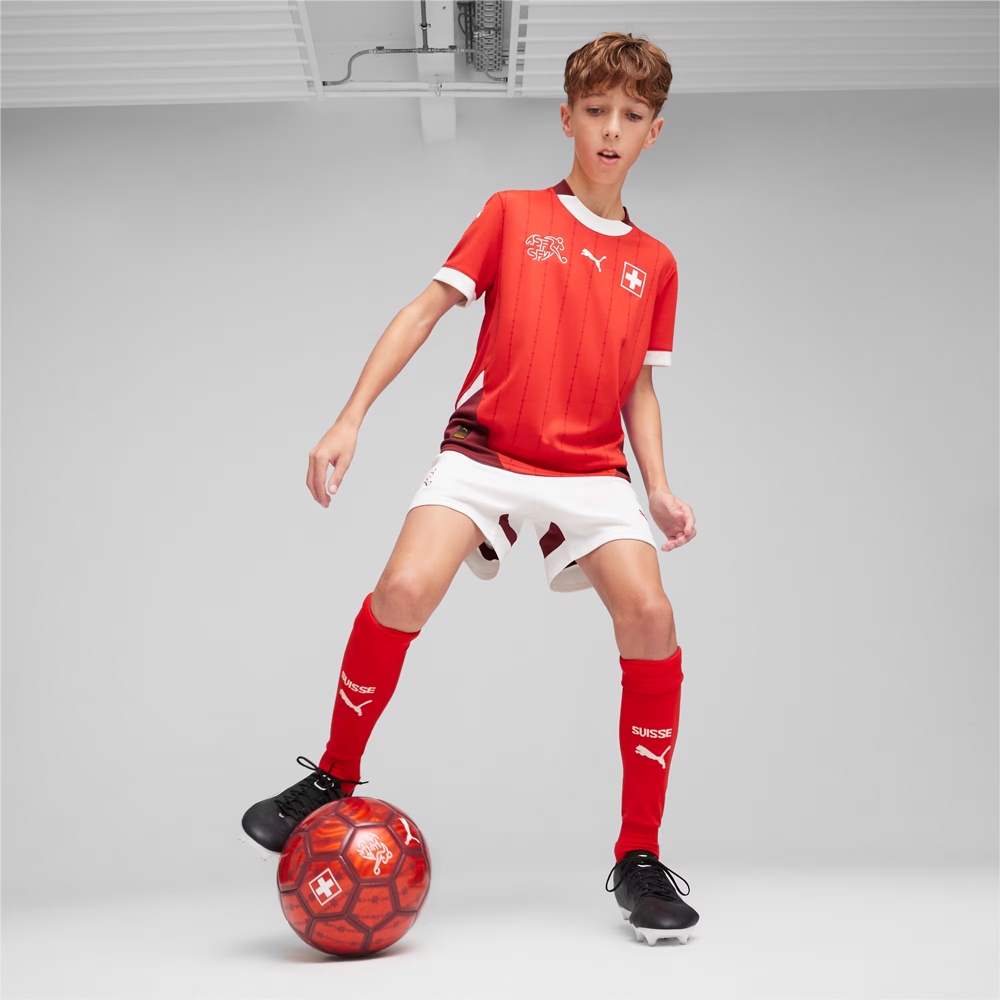 Compra Svizzera Home Replica maglia da calcio bambini EURO 2024