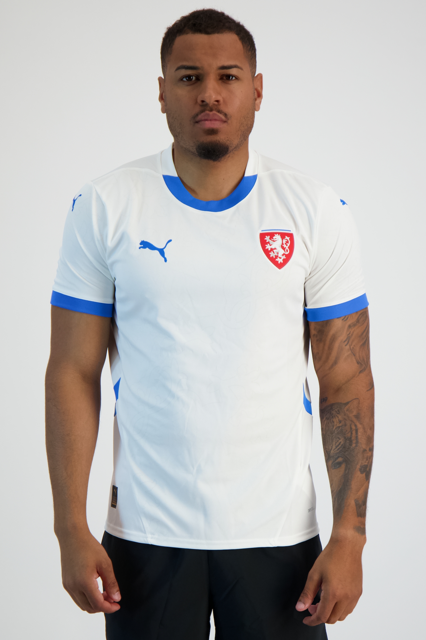 Puma Tschechien Away Replica Herren Fussballtrikot EM 2024 in weiß